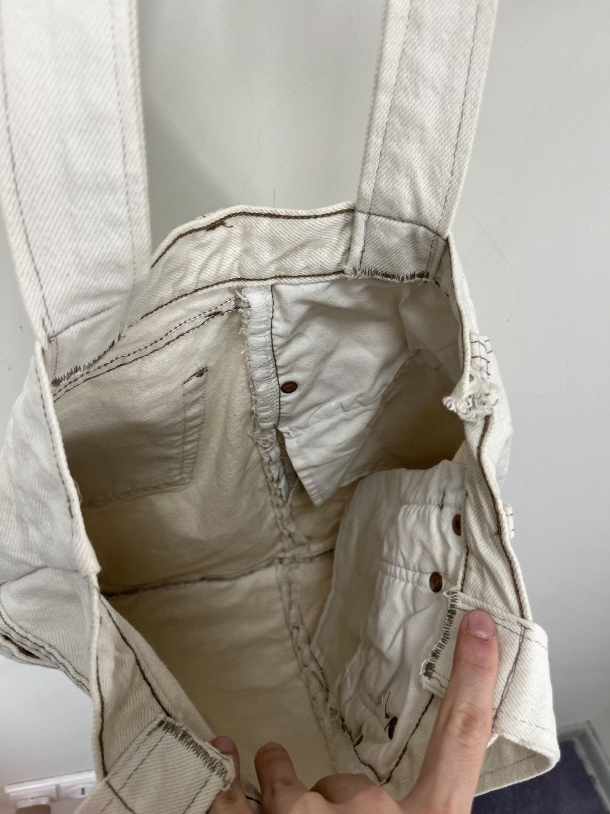 Levi's Vintage Levi’s Custom Handmade 1/1 USA Rare Hype Shopper Bag Size ONE SIZE - 15 Thumbnail