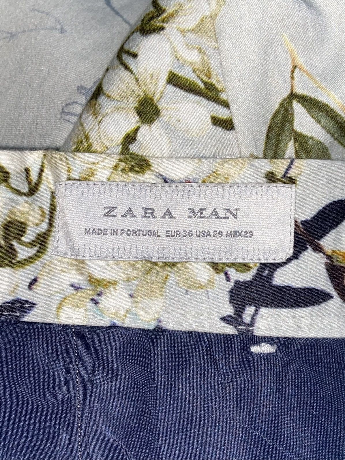 Zara ZARA MAN Flower Patterned Pants Size US 26 / EU 42 - 8 Thumbnail