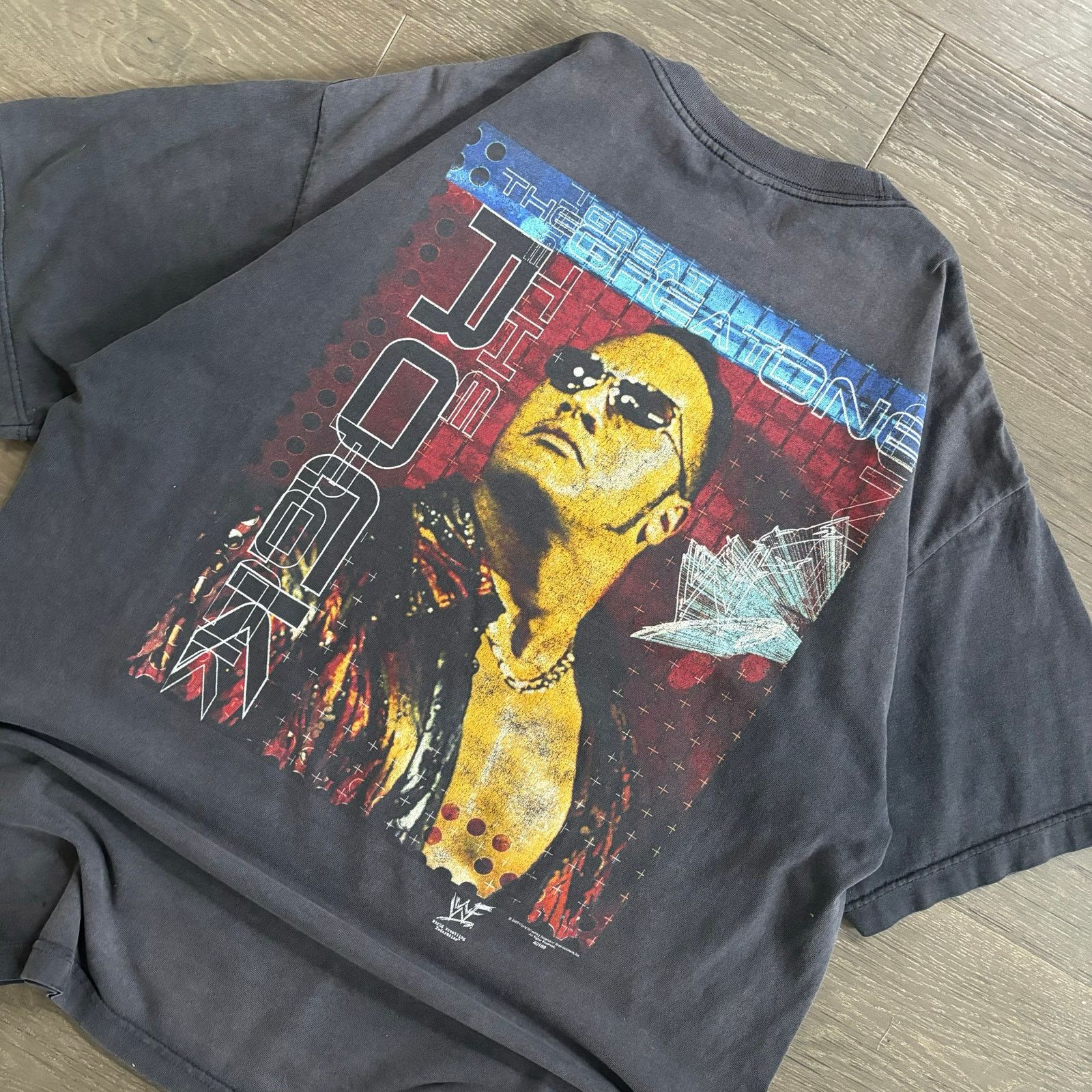 AAA Vintage 2000 WWF WWE The Rock “Great One” Wrestling Shirt Size US XL / EU 56 / 4 - 2 Thumbnail