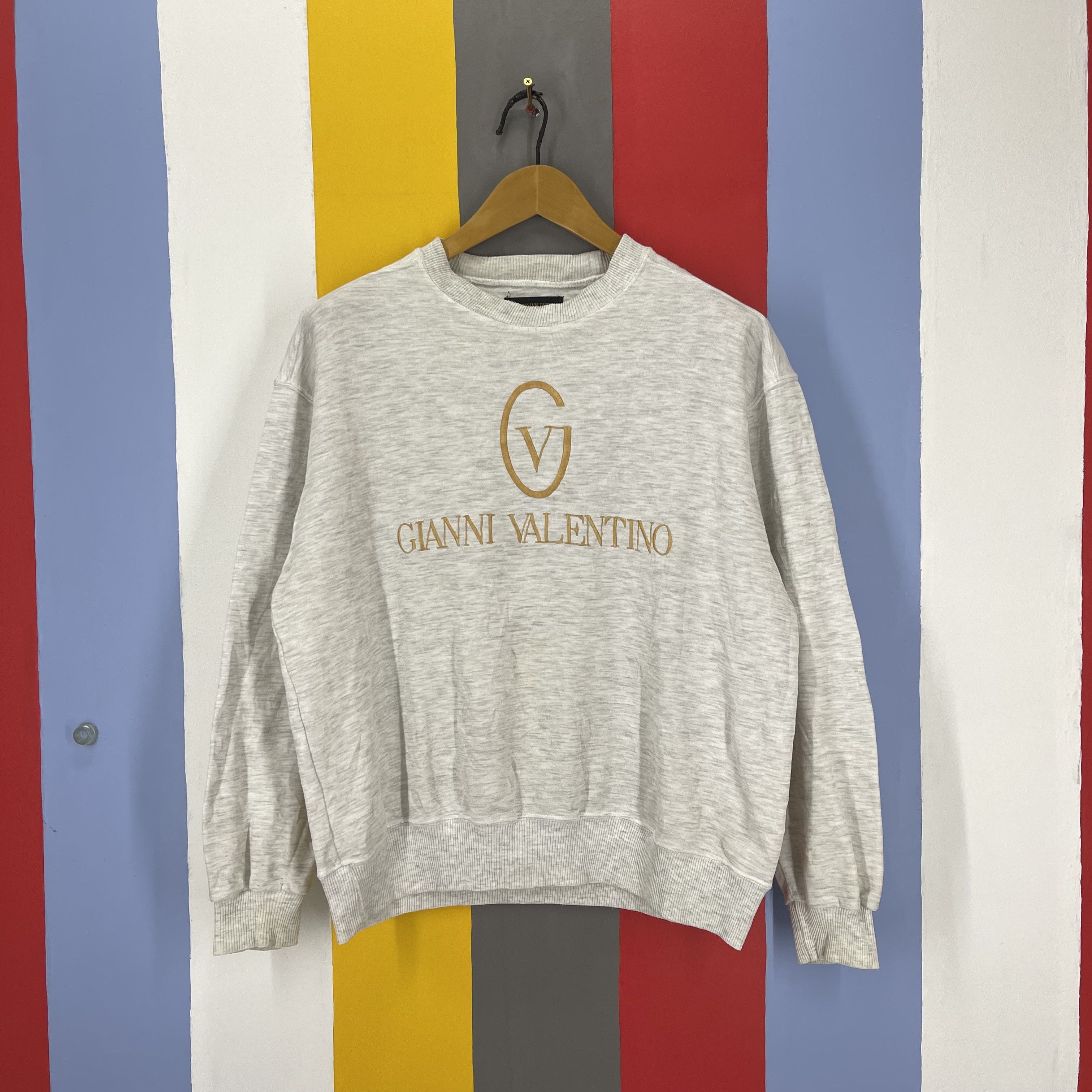 Gianni Valentino Vintage GIANNI VALENTINO Crew Neck Sweatshirt #1325/AT Size US M / EU 48-50 / 2 - 1 Thumbnail