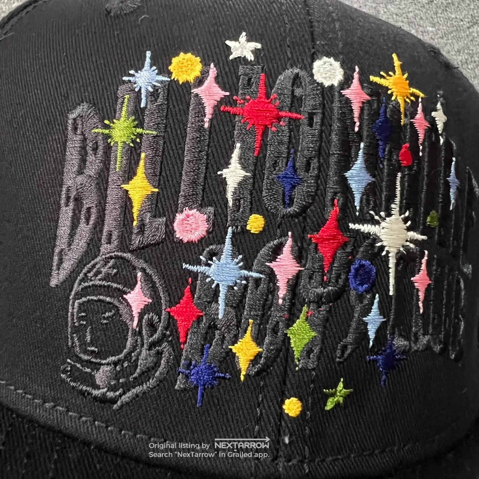 Bbc Us Starry Sky Arch Embroidered Baseball Cap Q7 in Black, Men's — image 2 of 6