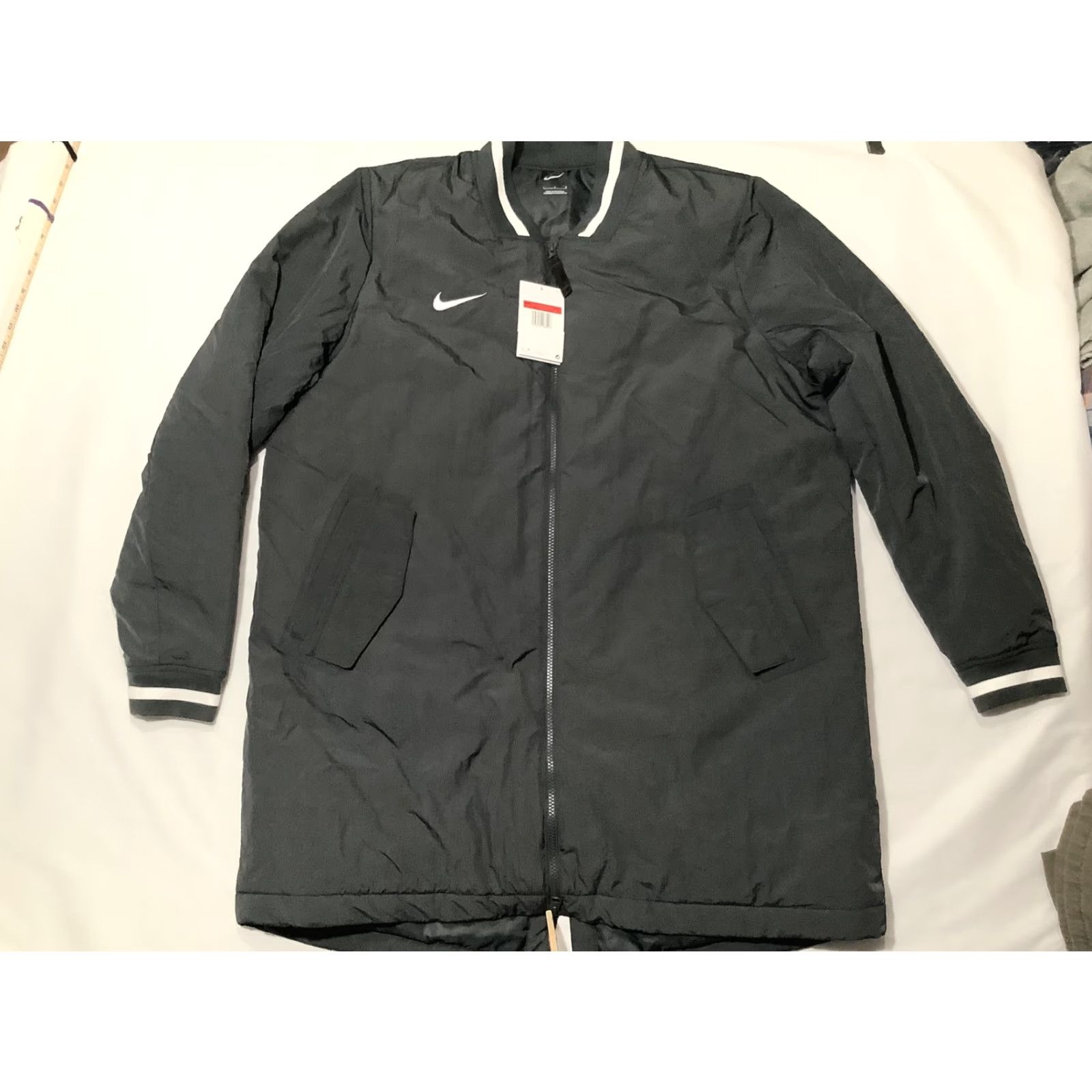 Nike Nike Jacket Coat Mens Large Black Longline Insulated Quilted Bomber DC8335-060 Zip Parka Casual Travel Size US L / EU 52-54 / 3 - 2 Thumbnail