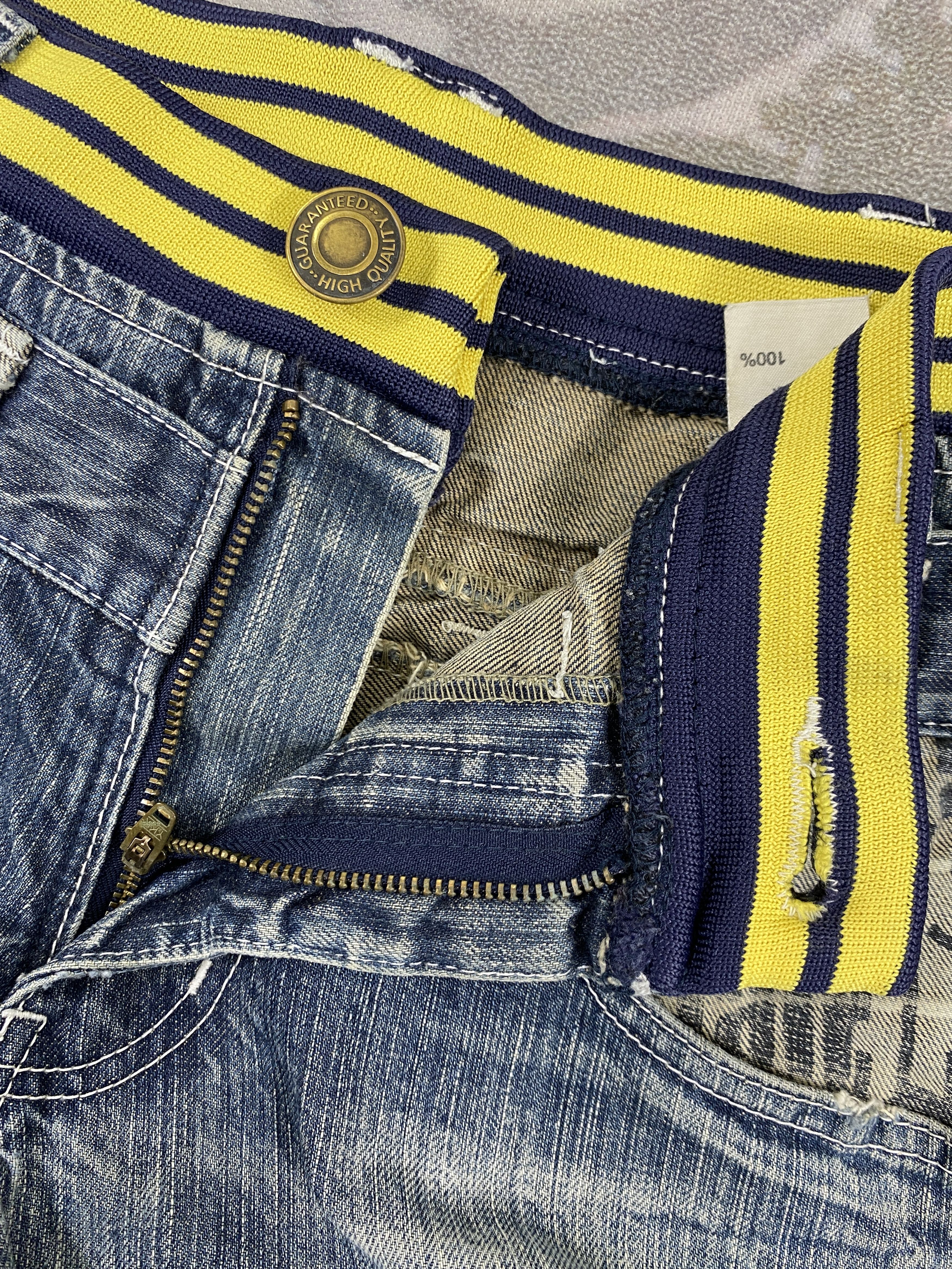 Japanese Brand Vintage Double Waist Jeans 30x32.5 Denim- JN3544 Size US 30 / EU 46 - 7 Thumbnail