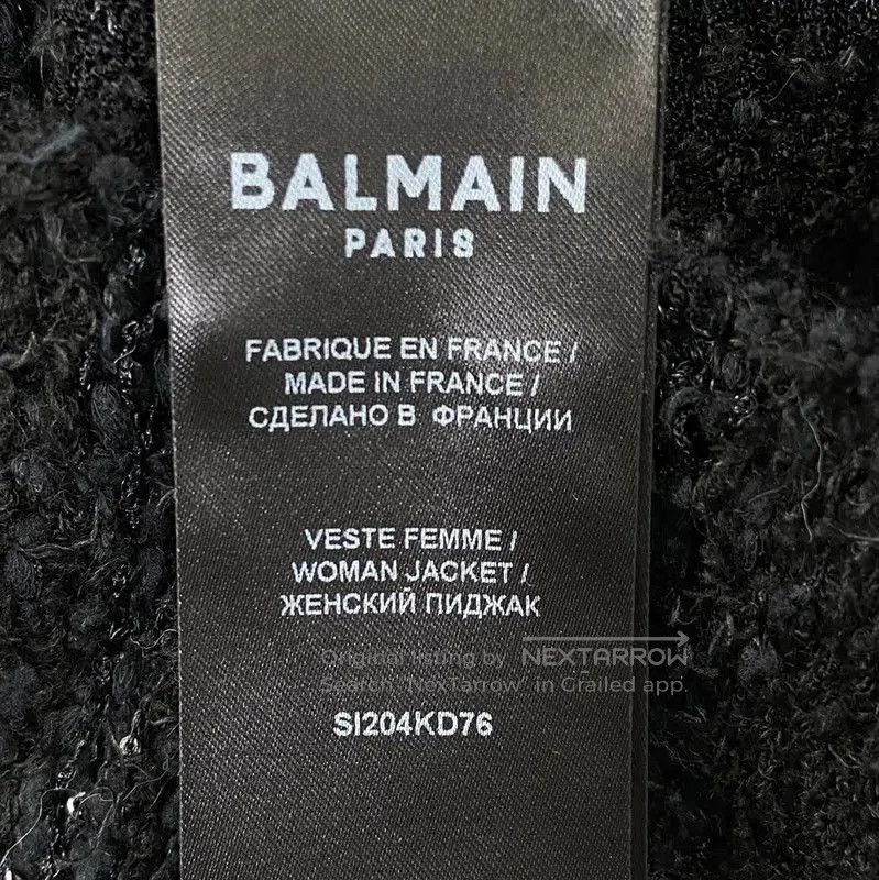Balmain Balmain Women's Black Cotton Blazer, Size XS . Size XS / US 0-2 / IT 36-38 - 6 Thumbnail
