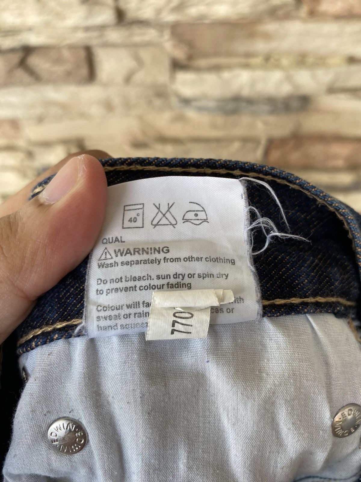 Vintage 💸 Binding Offer Edwin 505 New Vintage Straight Cut Jeans Size US 28 / EU 44 - 16 Thumbnail