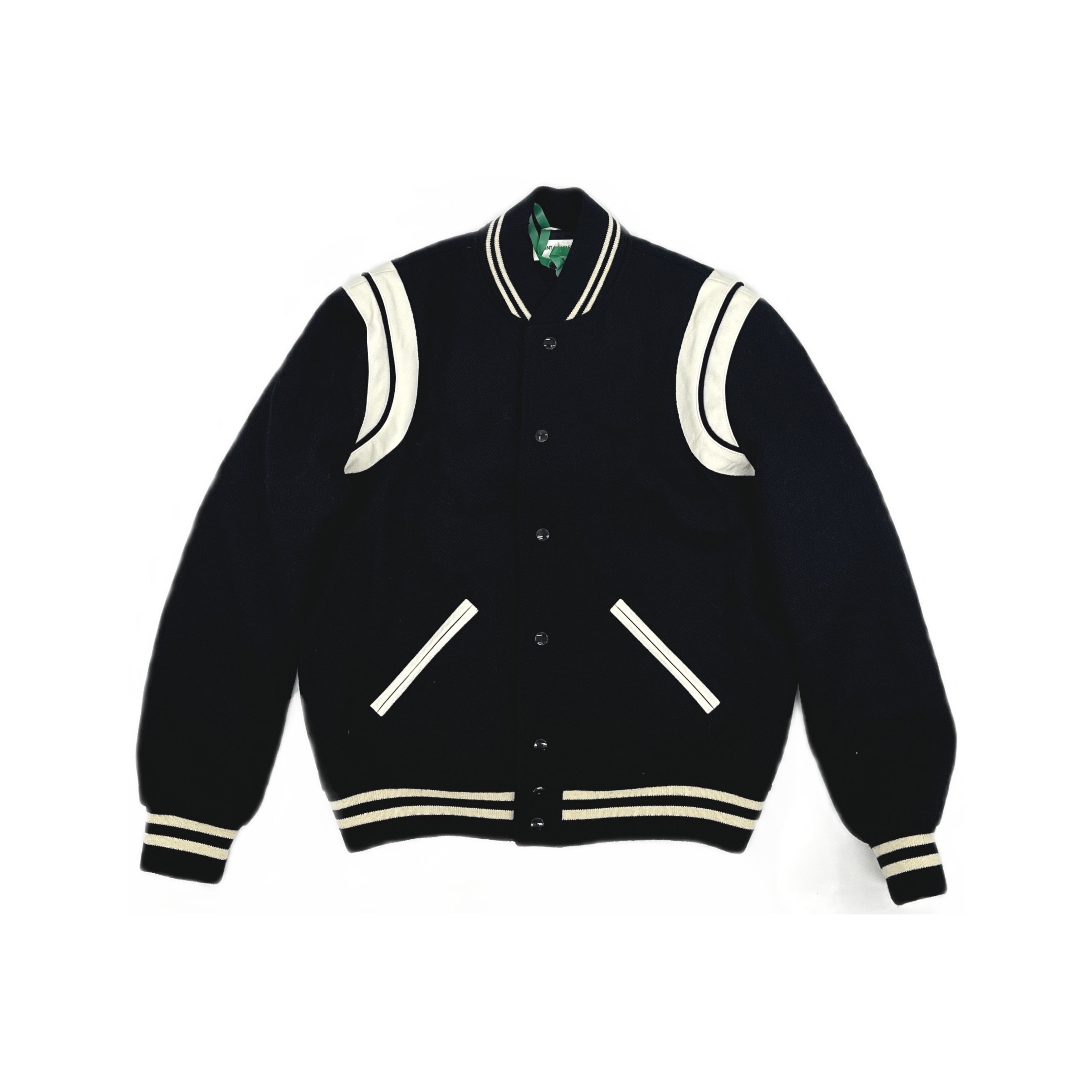 Saint Laurent Paris Saint Laurent Striped Varsity Jacket Size 50 Size US M / EU 48-50 / 2 - 1 Preview
