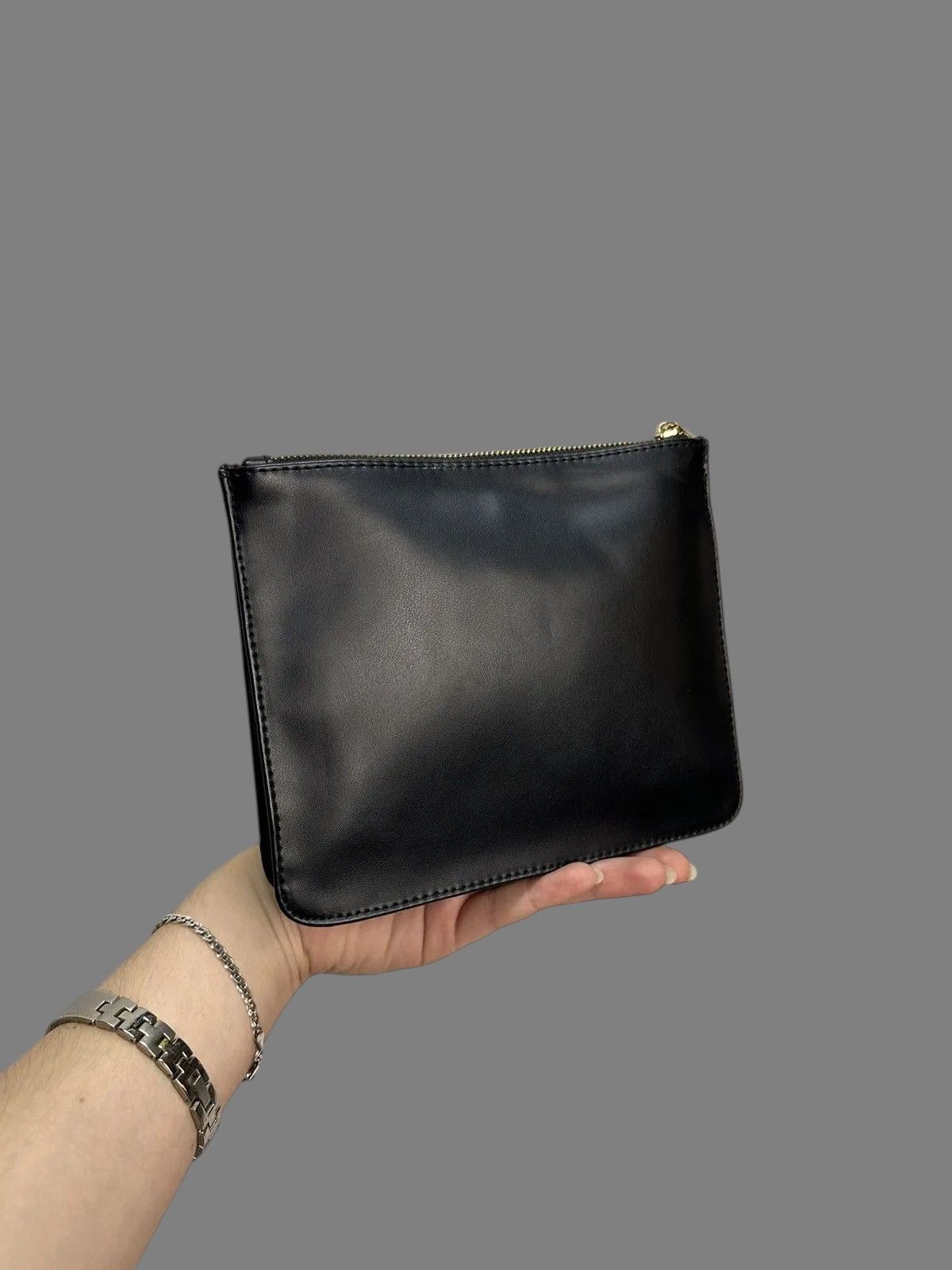 Beauty Beast Black Leather Yves Saint Laurent Clutch Pouch 17x20cm Size ONE SIZE - 6 Thumbnail