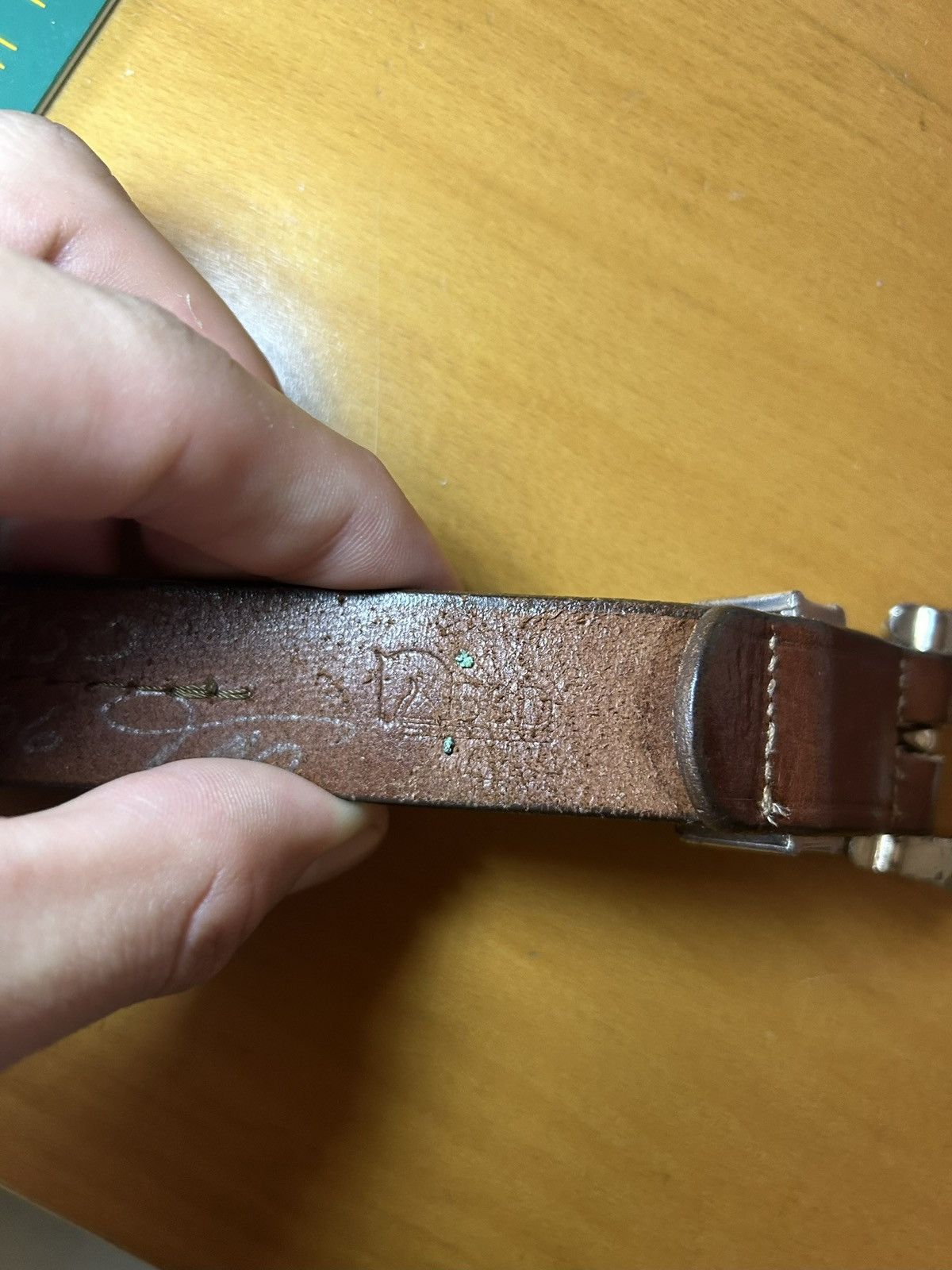 Vintage Vintage western rhinestone tennis chain leather belt Size ONE SIZE - 5 Thumbnail