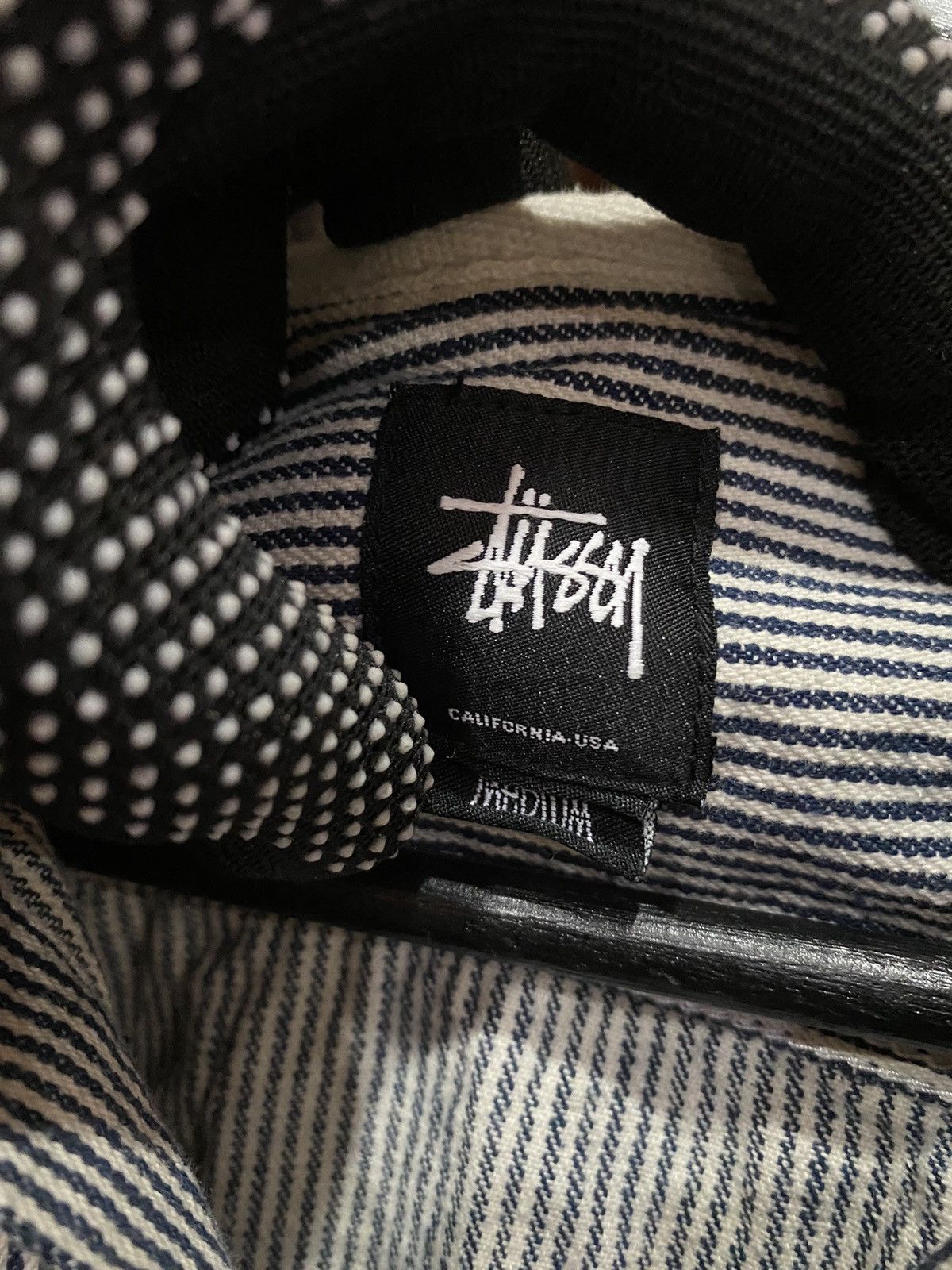 Stussy Stüssy Hooded Hickory Striped Button-Up Work Shirt Size US M / EU 48-50 / 2 - 4 Thumbnail