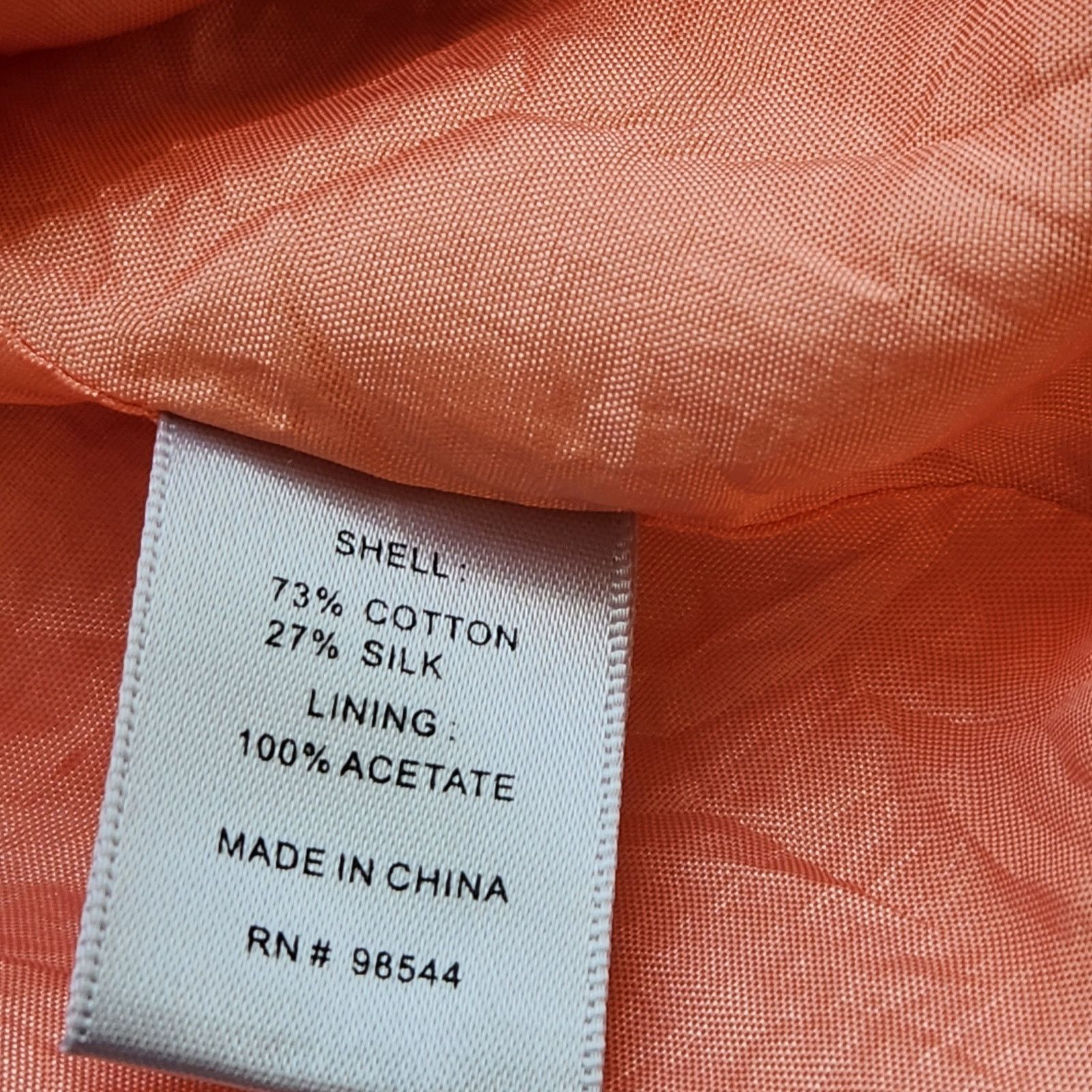 Anthropologie Mirror of Venus Anthropolgie Coral Orange Silk Dress 2 Size XS / US 0-2 / IT 36-38 - 6 Thumbnail