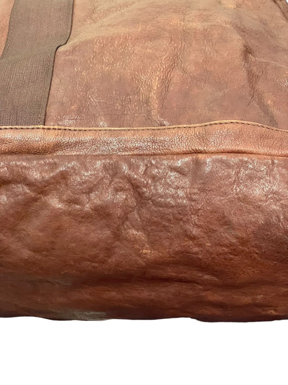 Japanese Brand Full Leather Patina Never Fade Tote Shoulder Bag 3🟩 Size ONE SIZE - 16 Thumbnail