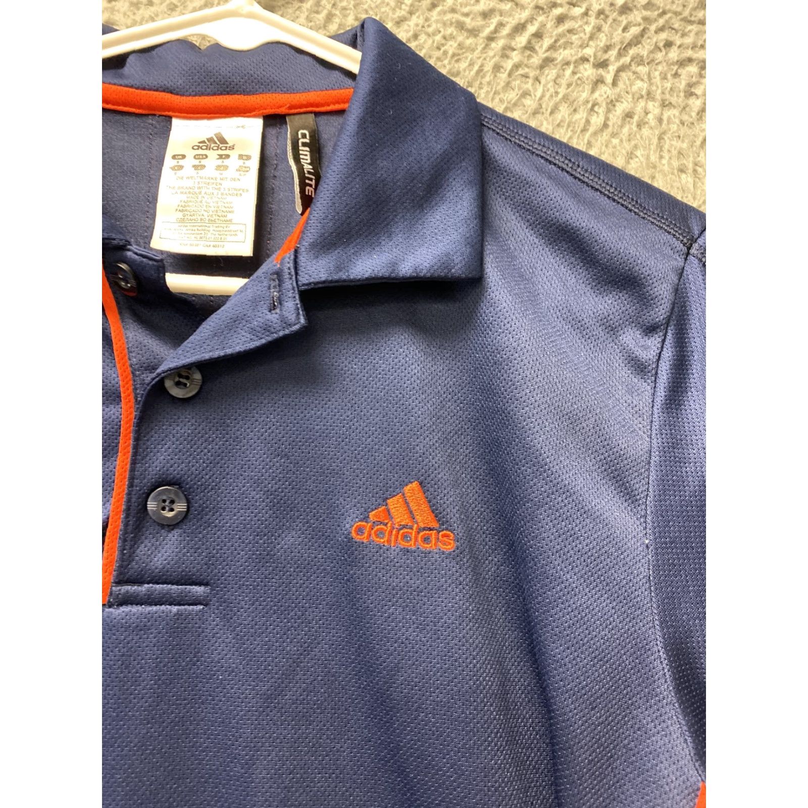 Adidas adidas Polo Shirt Men Activewear Short Sleeve Golf Navy Blue Size Small /112-41 Size US S / EU 44-46 / 1 - 2 Thumbnail