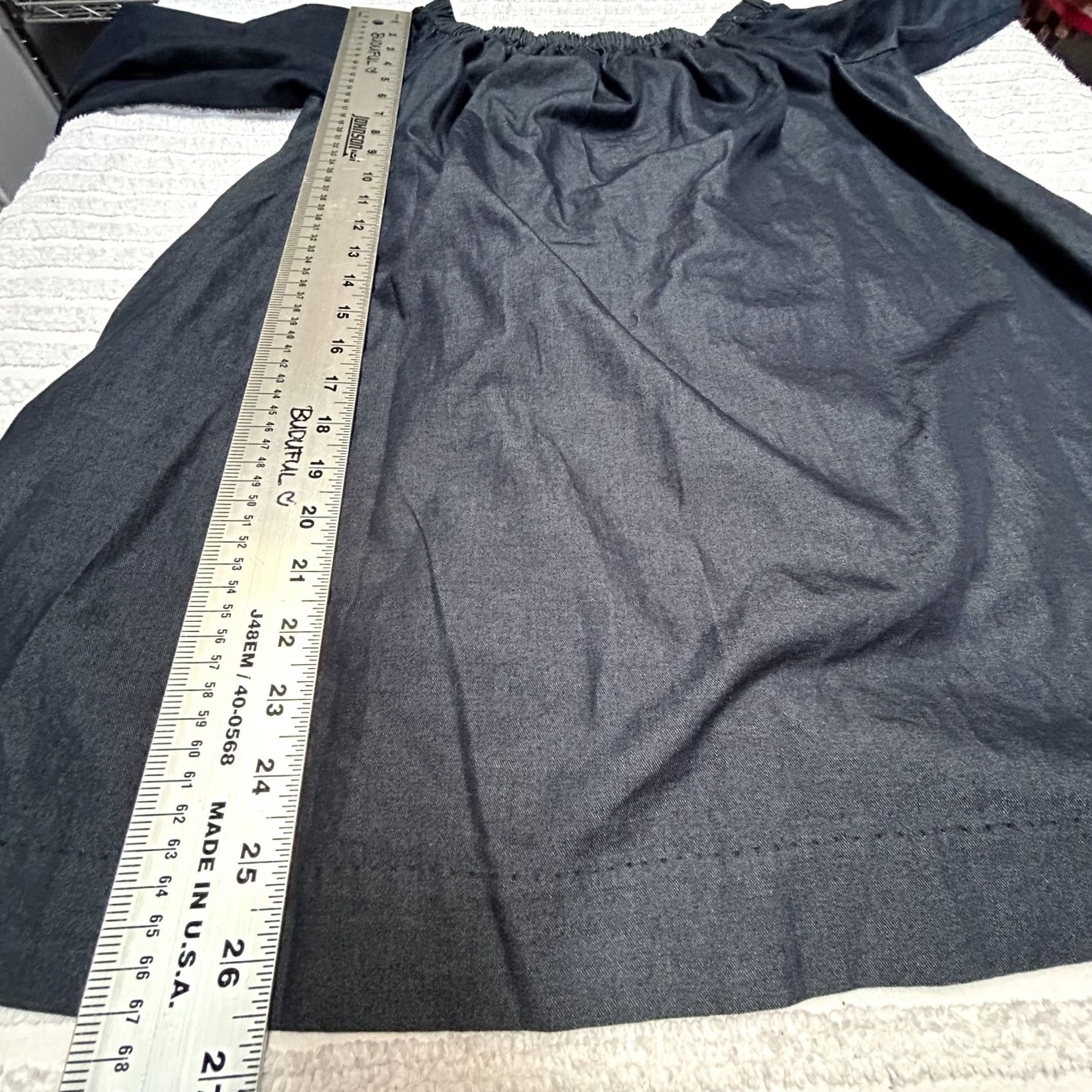 Polo Ralph Lauren Polo Ralph Lauren Women's Off the Shoulder Denim Top 3/4 Sleeves Blue Size 10 Size L / US 10 / IT 46 - 6 Thumbnail
