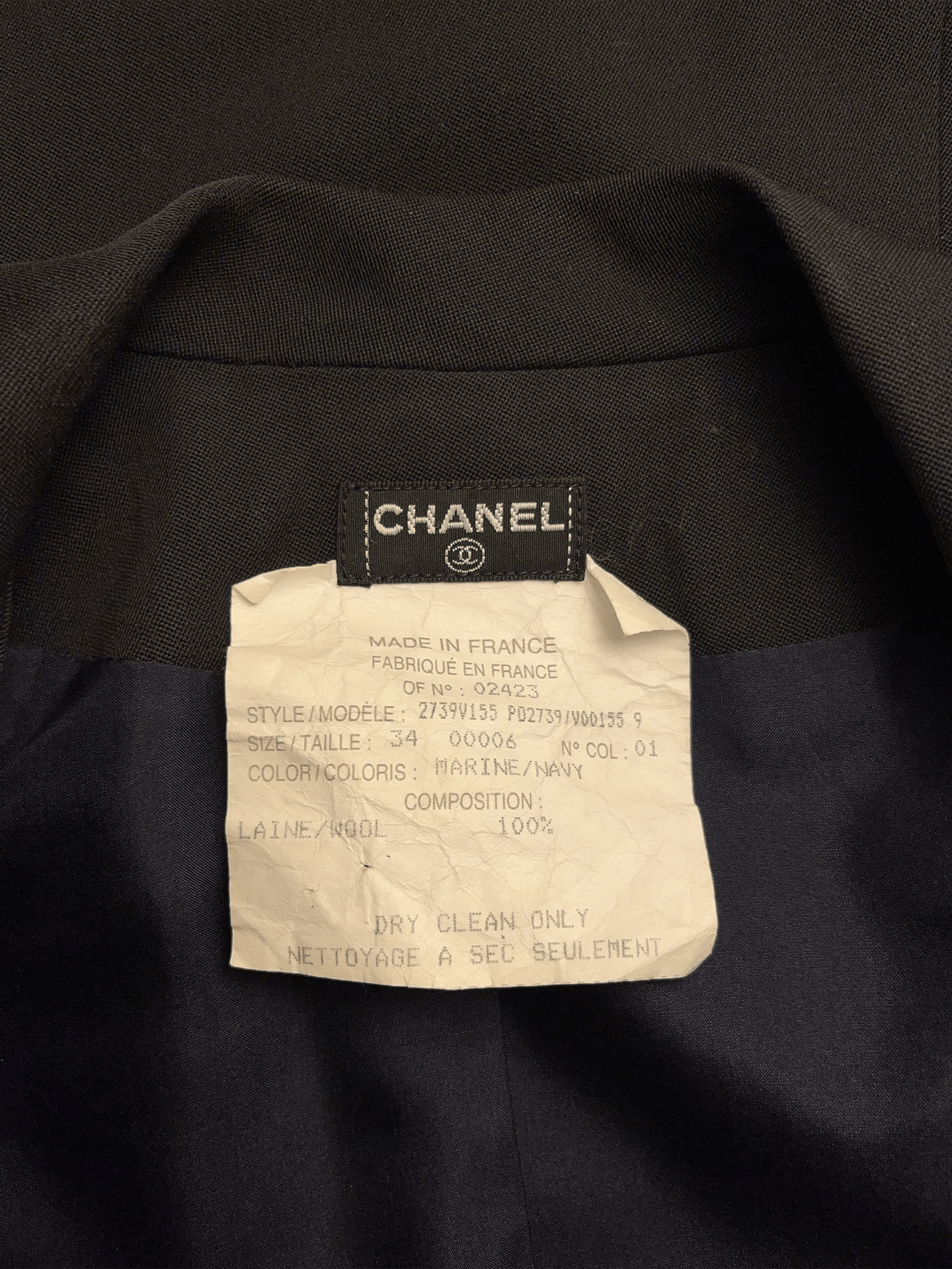 Chanel Chanel gold button double breasted blazer jacket Size XXS / US 00 / IT 34 - 4 Thumbnail