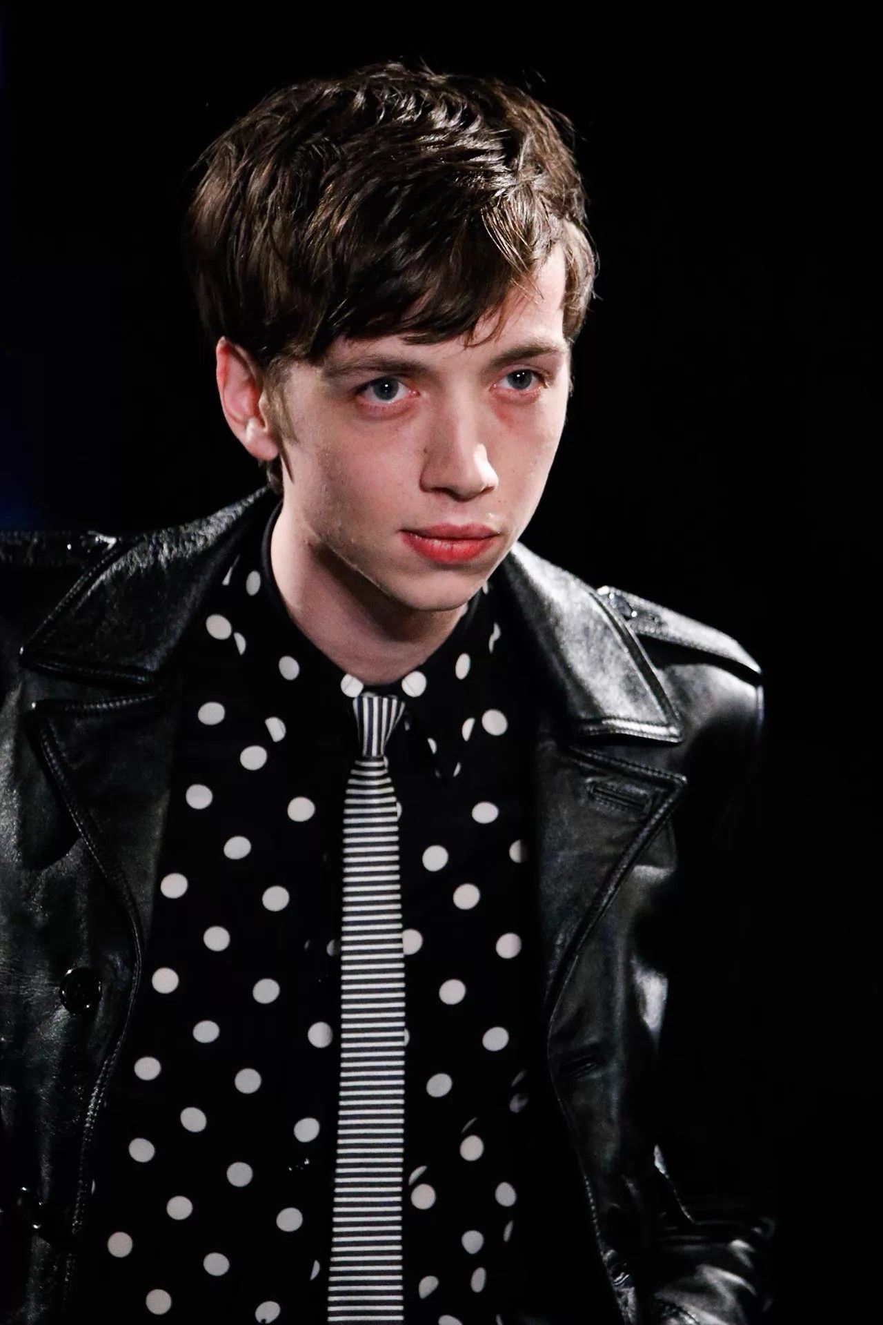 Saint Laurent Paris SLP 15fw Hedi era silk black white polka dot shirt 39 M Size US M / EU 48-50 / 2 - 7 Thumbnail