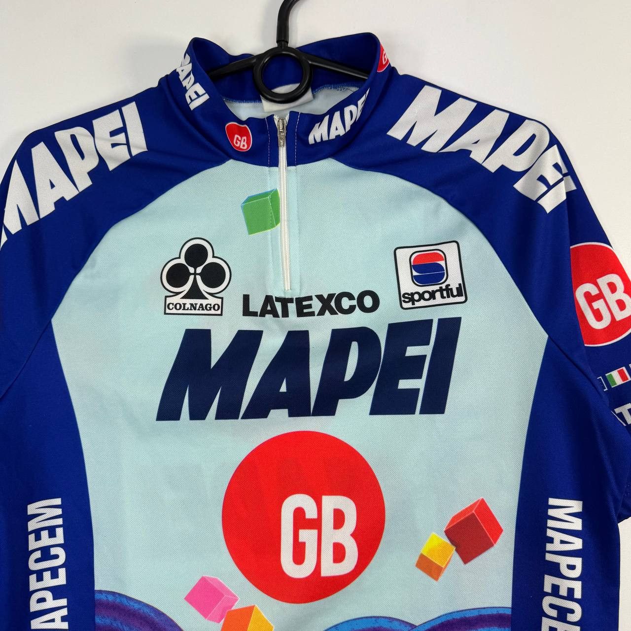 Other Vintage Mapei GB Cycling Jersey Colnago Sportful Mens Size L Size US L / EU 52-54 / 3 - 2 Thumbnail