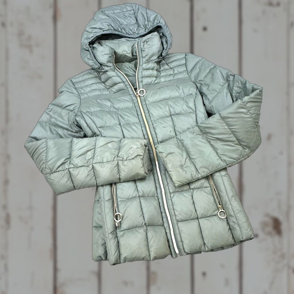 Michael Kors Michael Kors Jacket Womens Small Gray Packable Down Fill Hooded Puffer Coat Size S / US 4 / IT 40 - 1 Thumbnail
