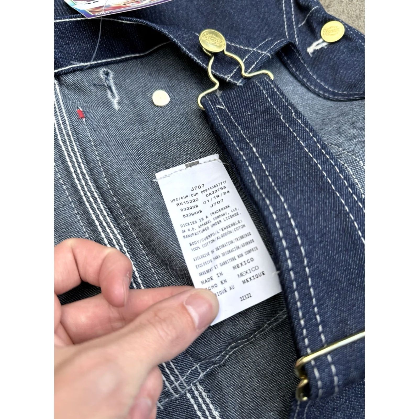 Dickies VINTAGE Dickies Denim Overalls Adult 32 Blue Dark Y2K Mens Size US 32 / EU 48 - 2 Thumbnail