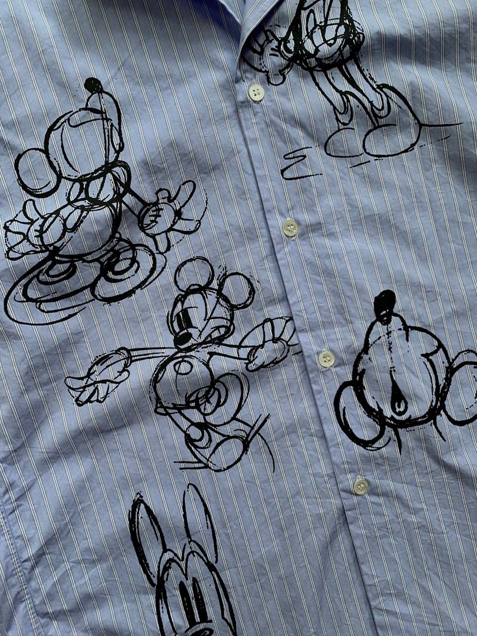 Comme des Garcons Homme Deux FREE TAX! Disney Mickey Mouse Collabs Ls Shirt Size US M / EU 48-50 / 2 - 5 Thumbnail