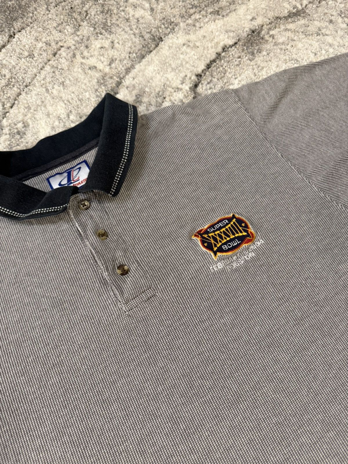 Logo Athletic 2004 Logo Athletic Super Bowl XXXVIII Polo Shirt Size US M / EU 48-50 / 2 - 2 Thumbnail