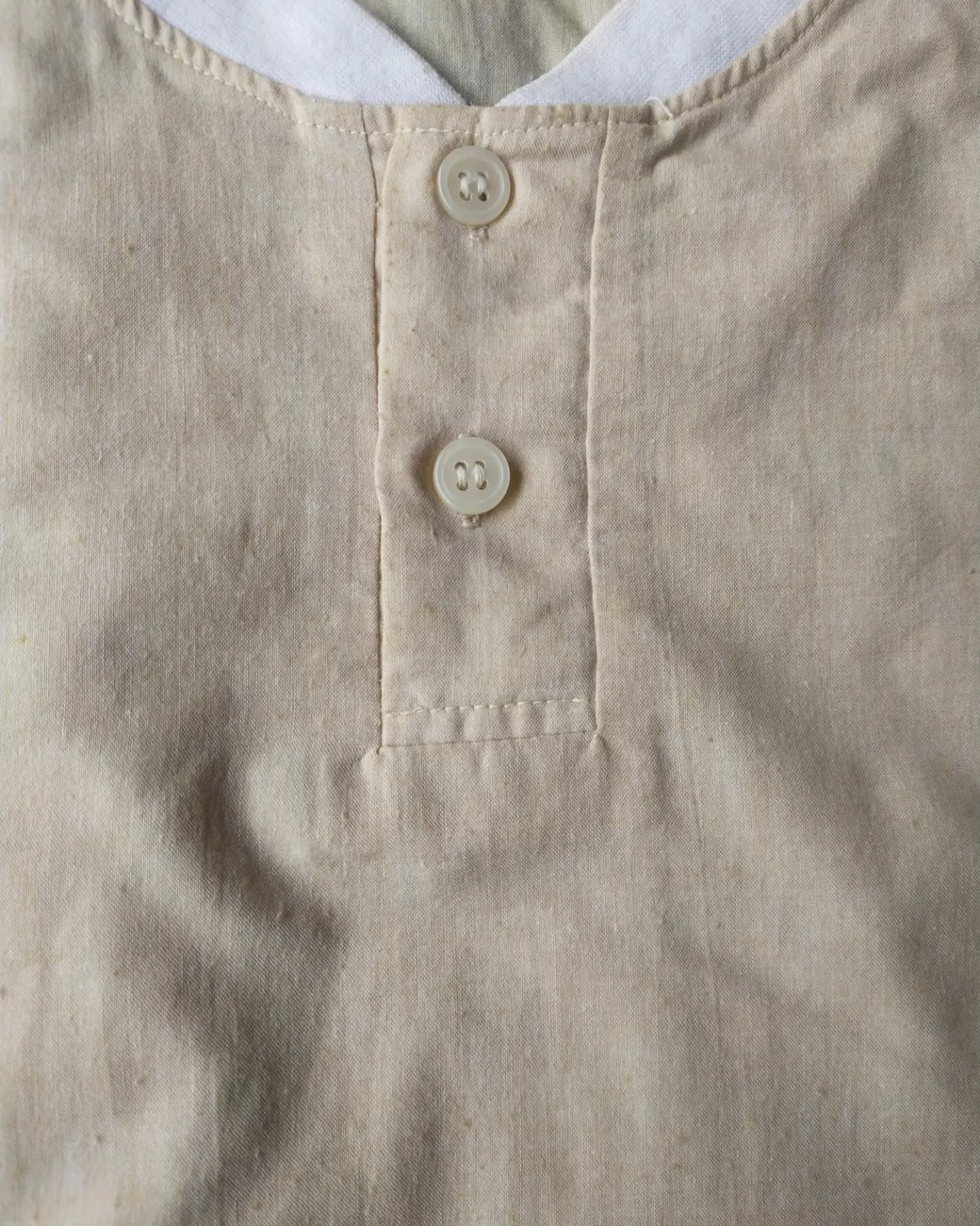 Japanese Brand × Vintage Vintage Elle Shimon Khaki Rugby Shirt Size US L / EU 52-54 / 3 - 4 Thumbnail