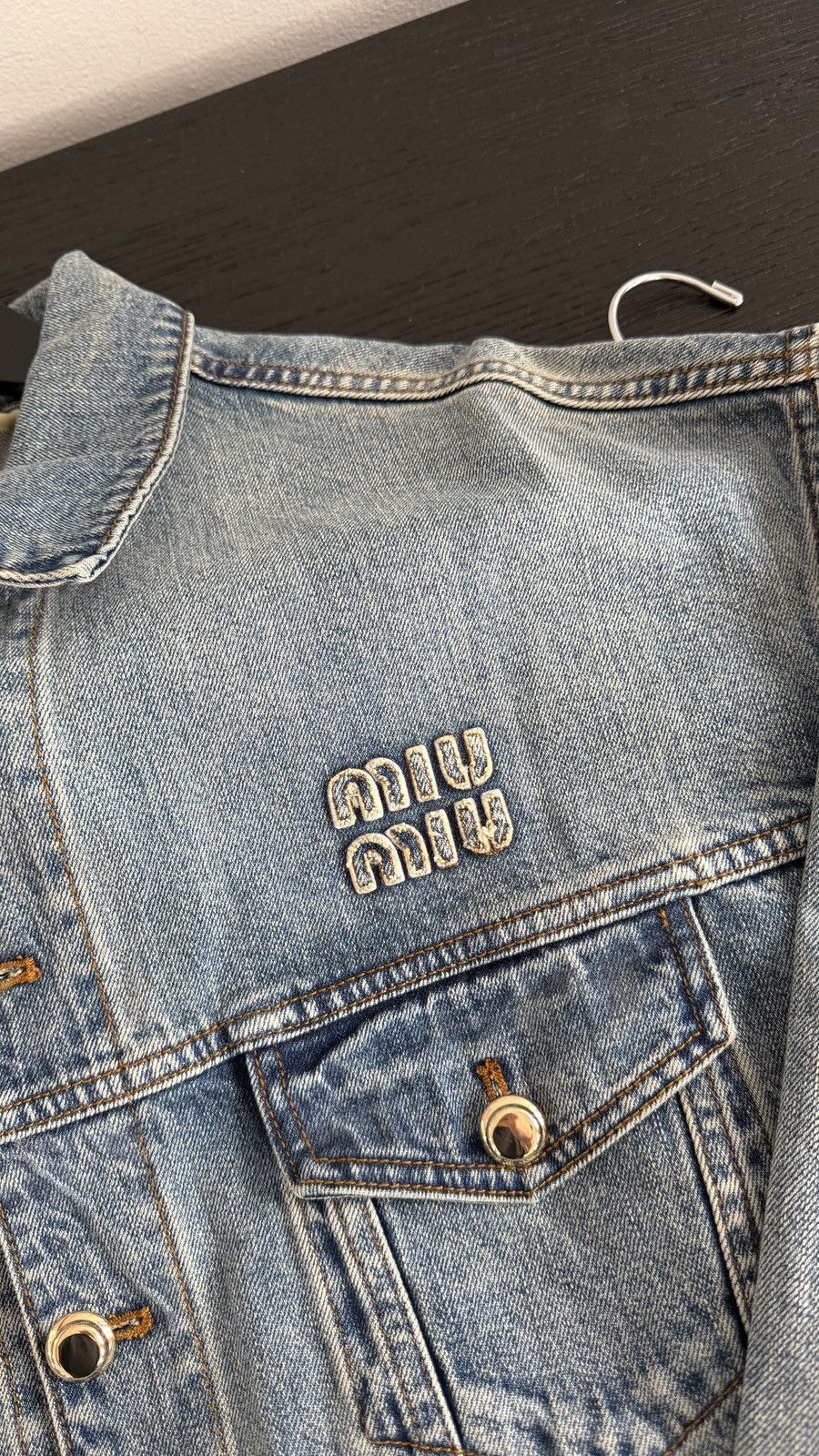 Miu Miu MIU MIU DENIM TRUCKER JACKET Size US L / EU 52-54 / 3 - 8 Thumbnail