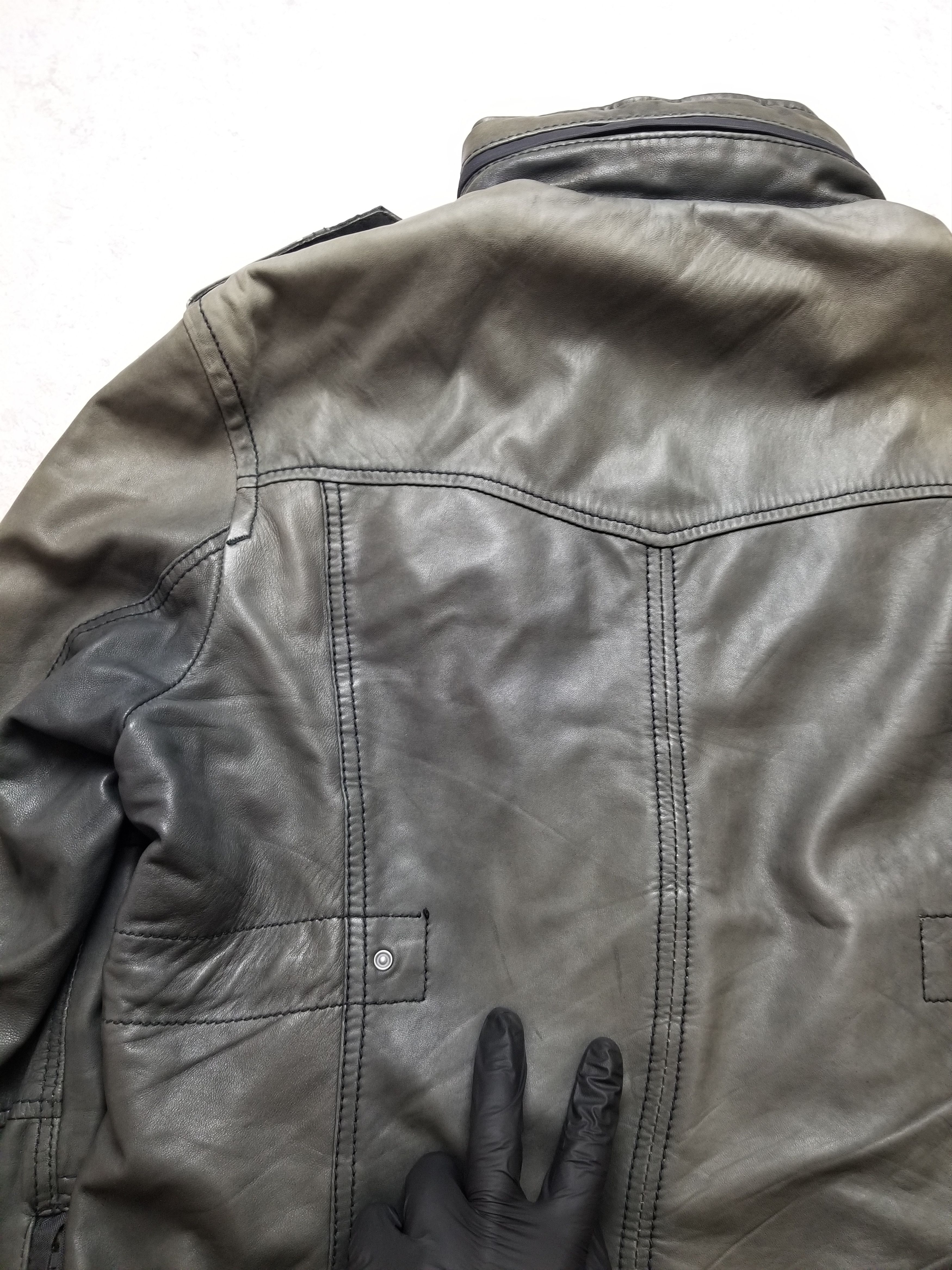 Diesel Diesel 100% Lamb Leather Biker Moto Style Hoodie Jacket Size US L / EU 52-54 / 3 - 24 Thumbnail