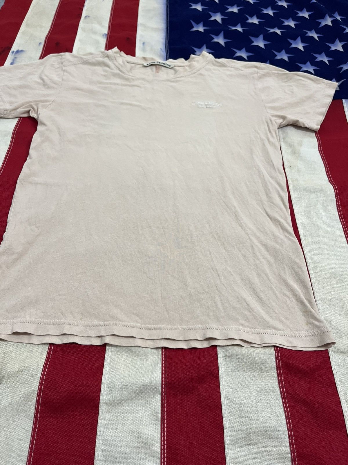Acne Studios Acne Studios Stockholm Beige T-Shirt Size M / US 6-8 / IT 42-44 - 3 Thumbnail