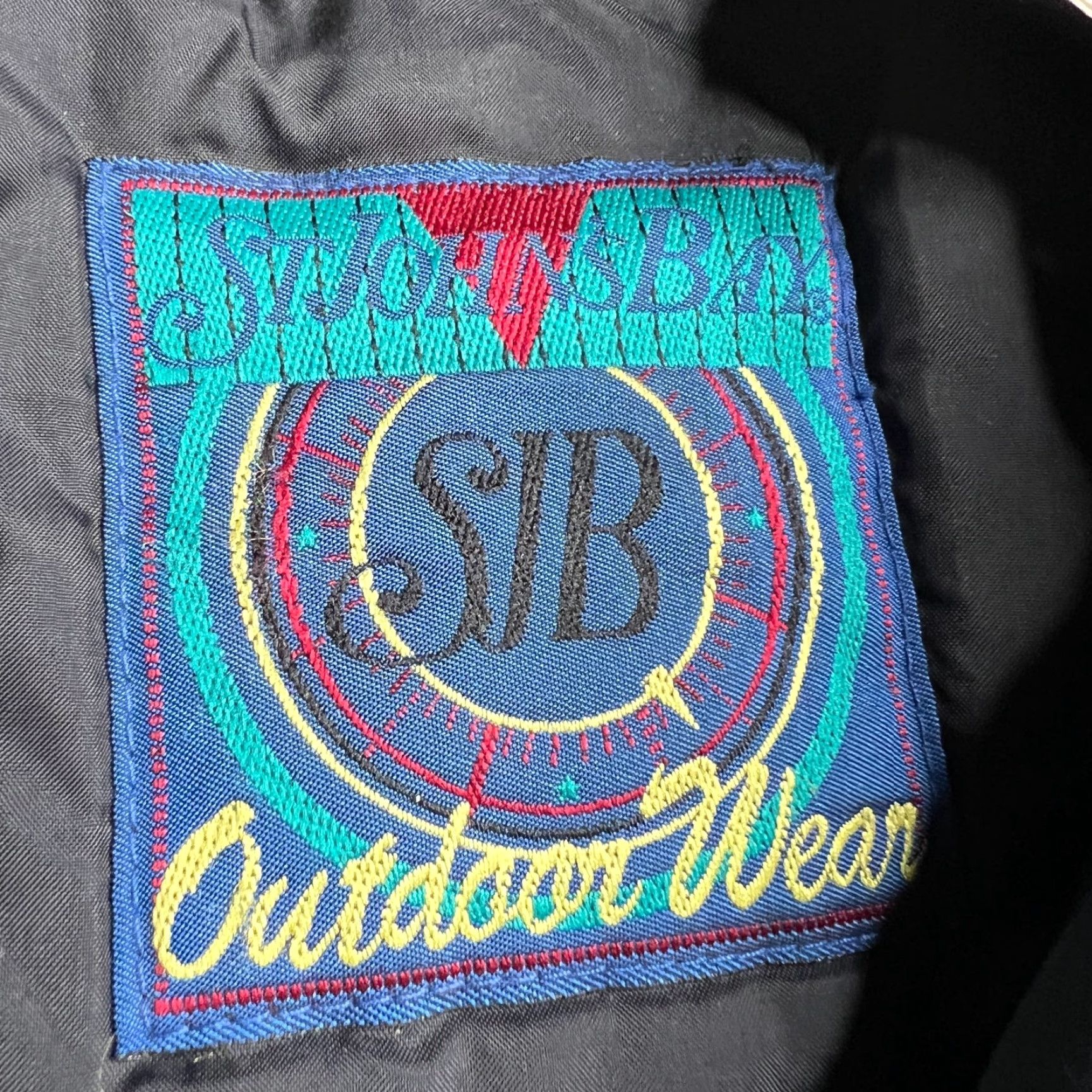 Vintage VINTAGE St. Johns Bay Outdoorsman Ski Jacket Black Blue Nylon Insulated Mens Size US L / EU 52-54 / 3 - 4 Thumbnail