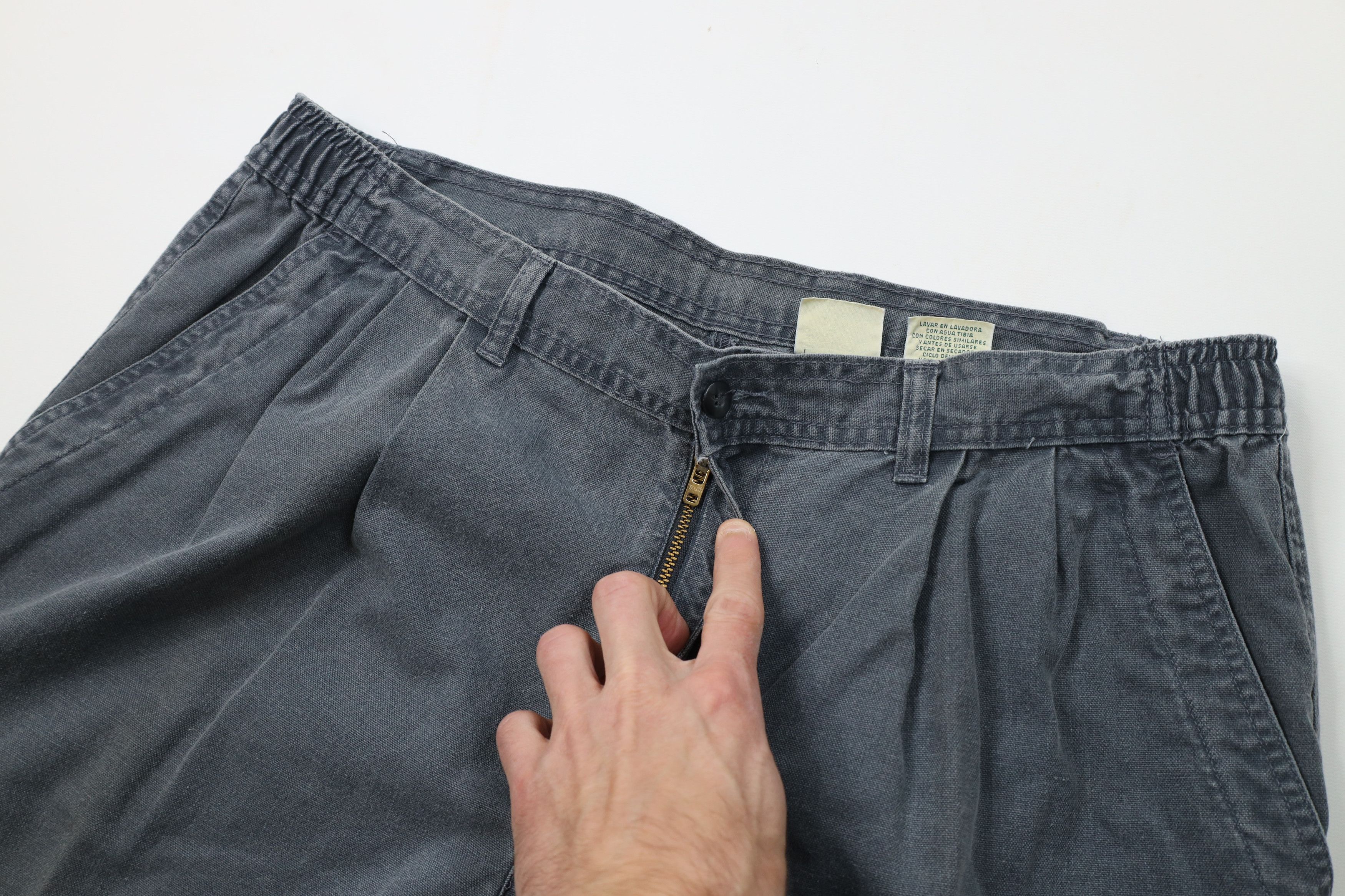 Vintage Vintage 90s Streetwear Stonewash Canvas Wide Leg Pants Size US 38 / EU 54 - 8 Thumbnail