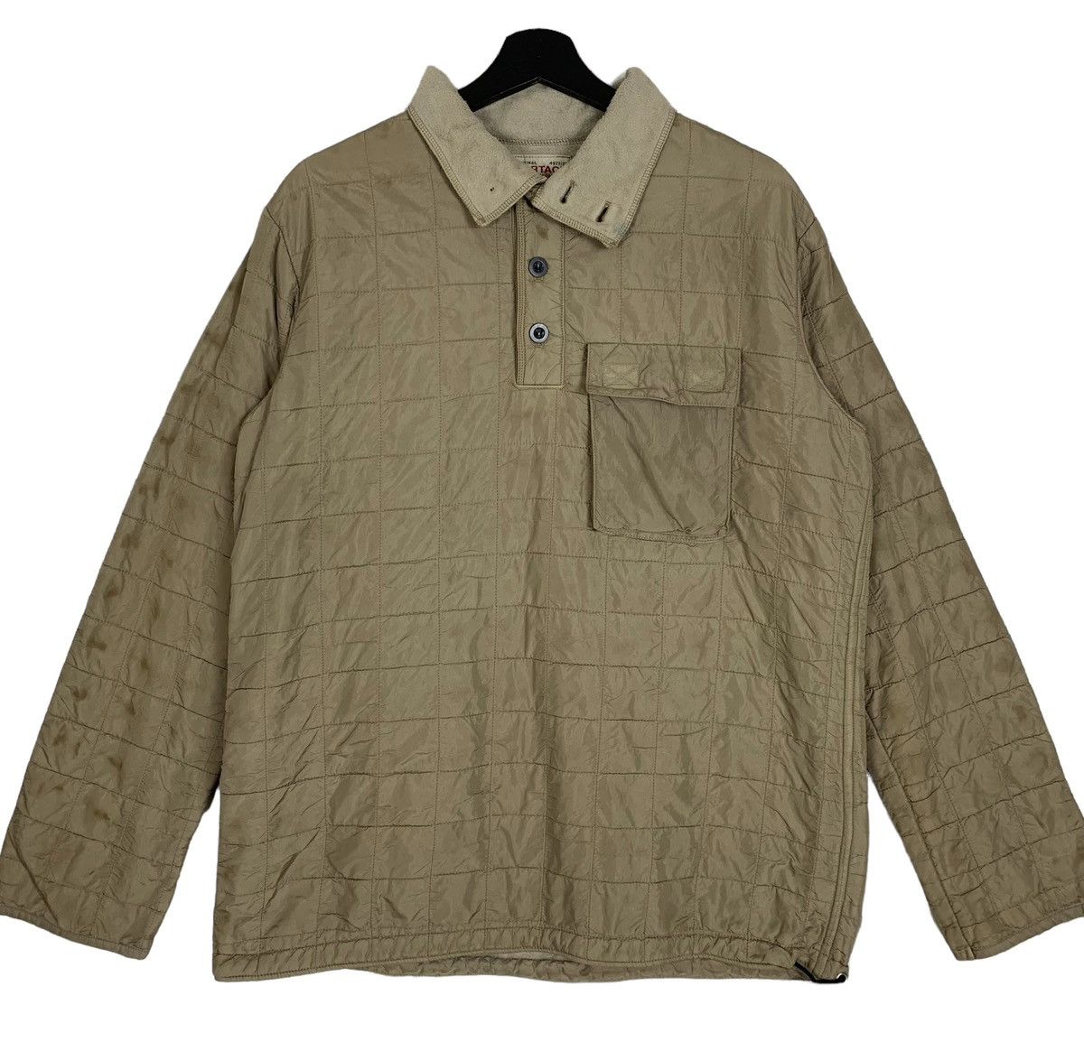 Japanese Brand Bartack Guaranteed Japanese Brand Quilted Half Button Jacket Size US M / EU 48-50 / 2 - 2 Thumbnail