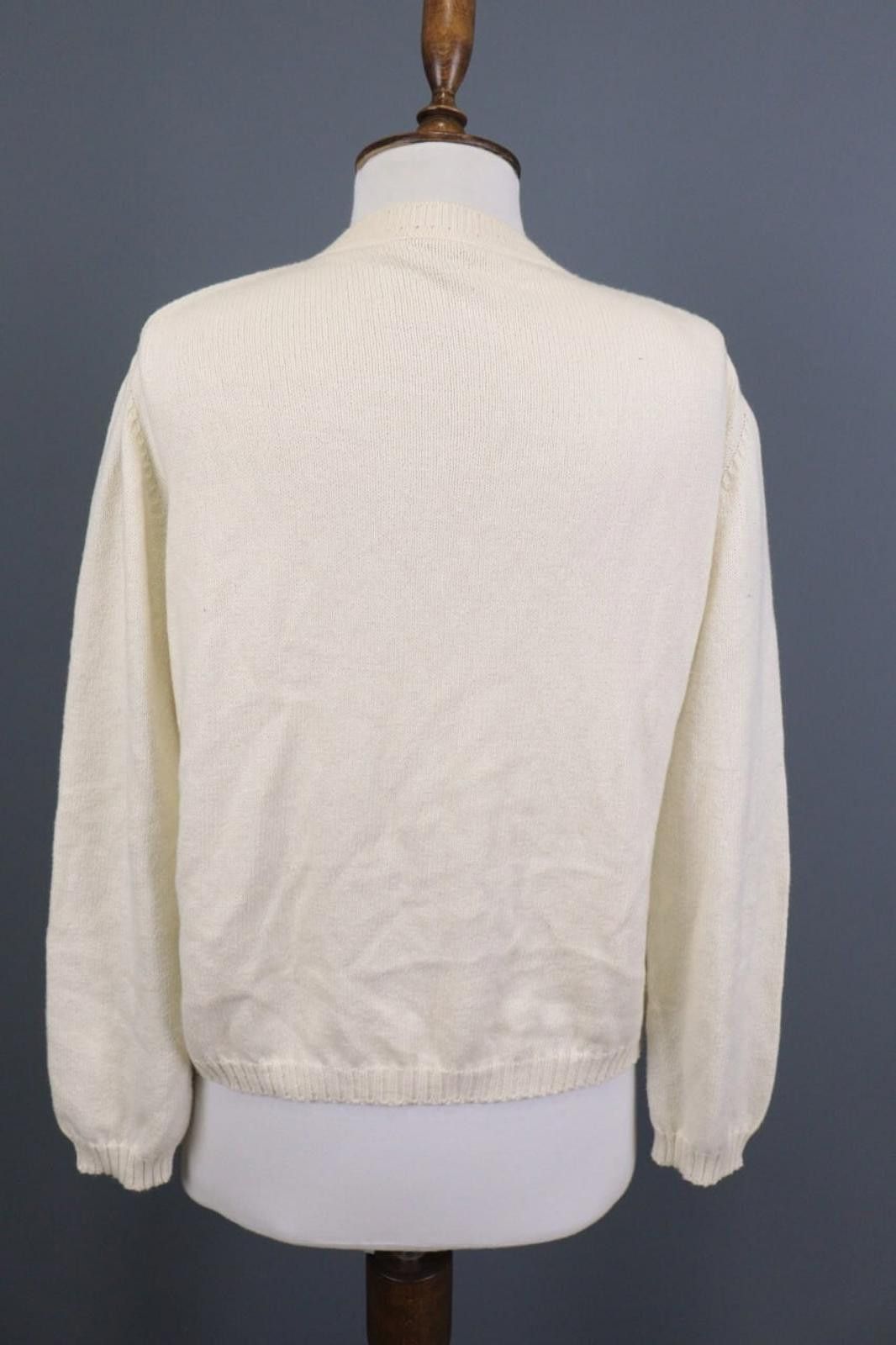 Malo Malo Beige Knit Button Dwon Cardigan Sweater Size 48 Size M / US 6-8 / IT 42-44 - 7 Thumbnail