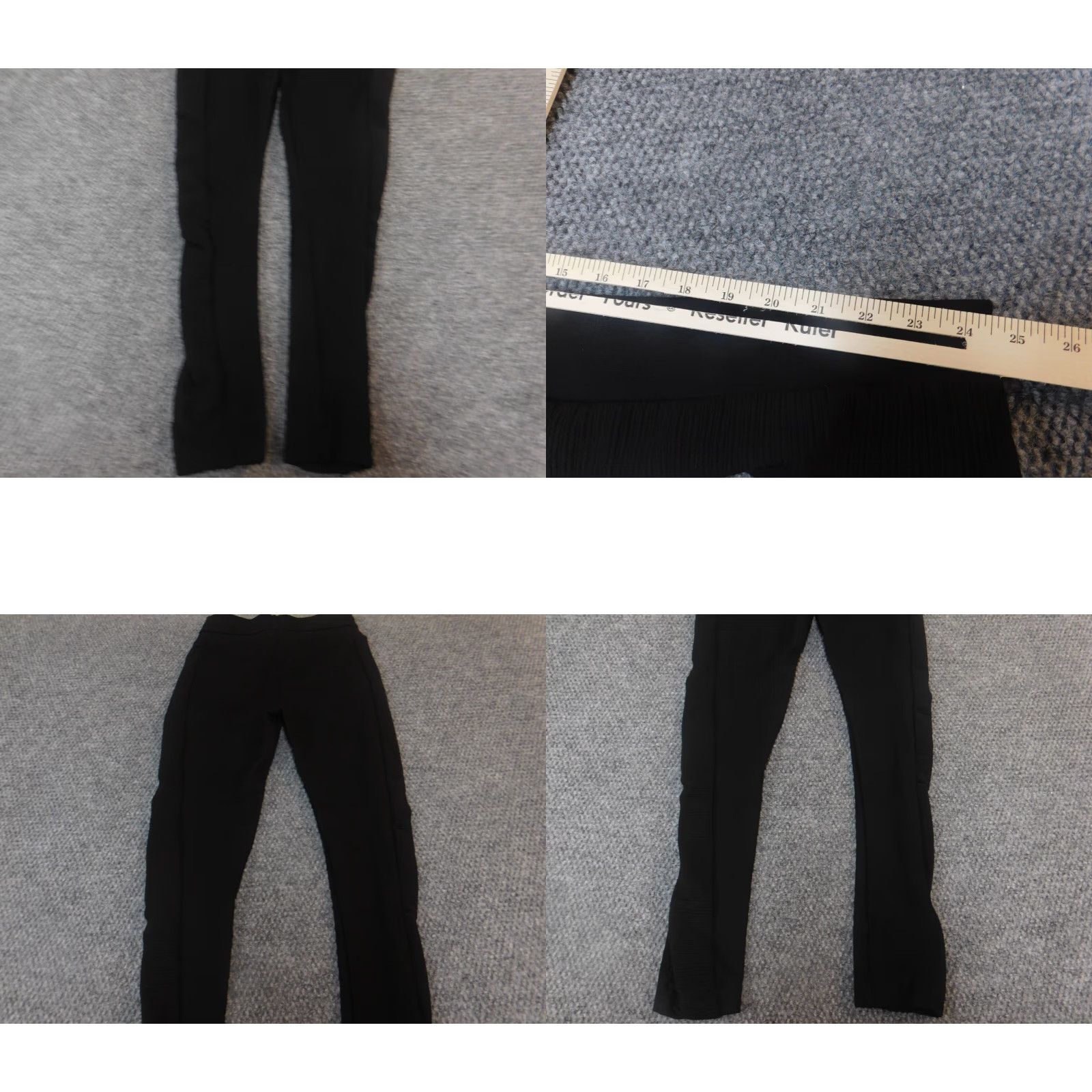 Zara Zara Leggings Pants S Black Cotton Knit Straight Jegging Mid Rise Regular Women's Small Black Cotton Knit Jegging Zara Pants-Style Size 28" / US 6 / IT 42 - 8 Thumbnail