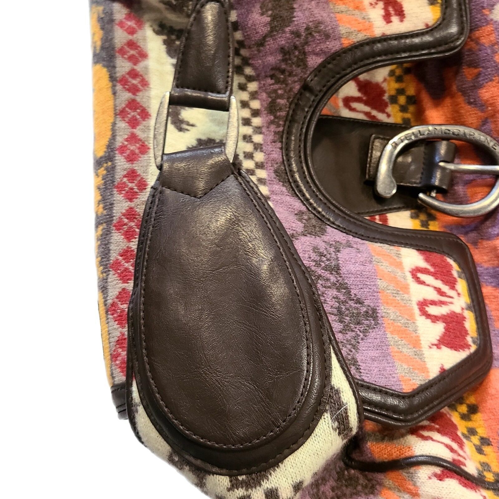 Stella McCartney Stella McCartney RARE Aztec Tweed & Vegan Leather Large Bag Size ONE SIZE - 7 Thumbnail