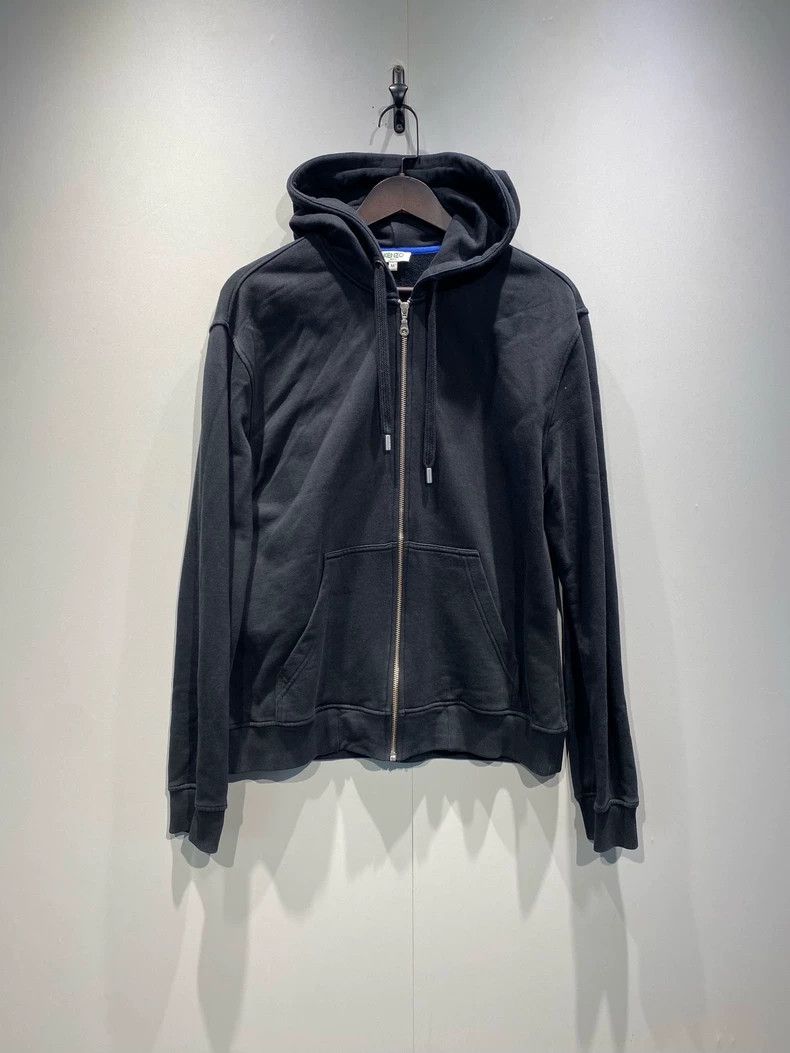 KENZO Tiger head embroidered zipper hoodie