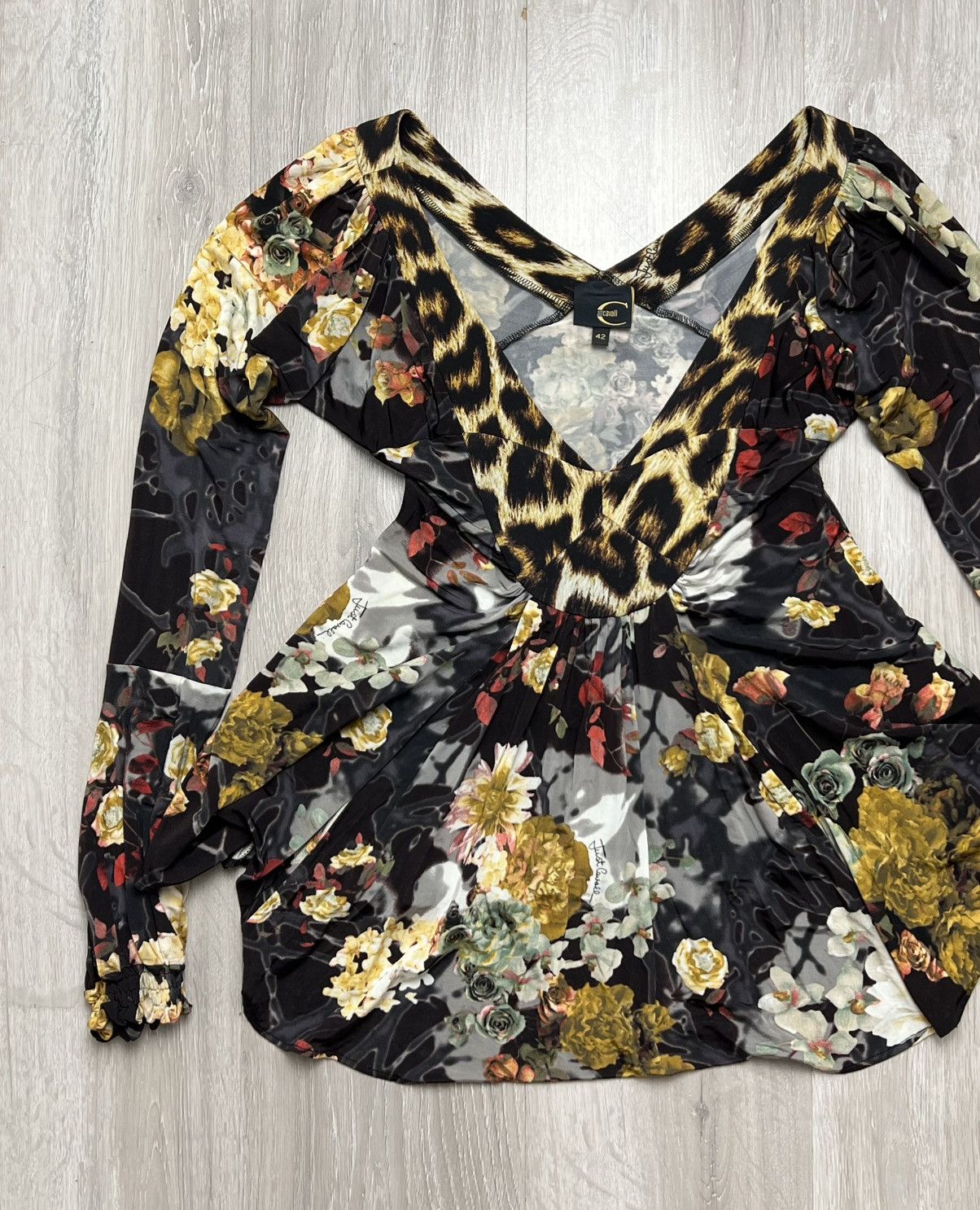 Just Cavalli Just Cavalli Floral Blouse Size 42 Size M / US 6-8 / IT 42-44 - 2 Thumbnail