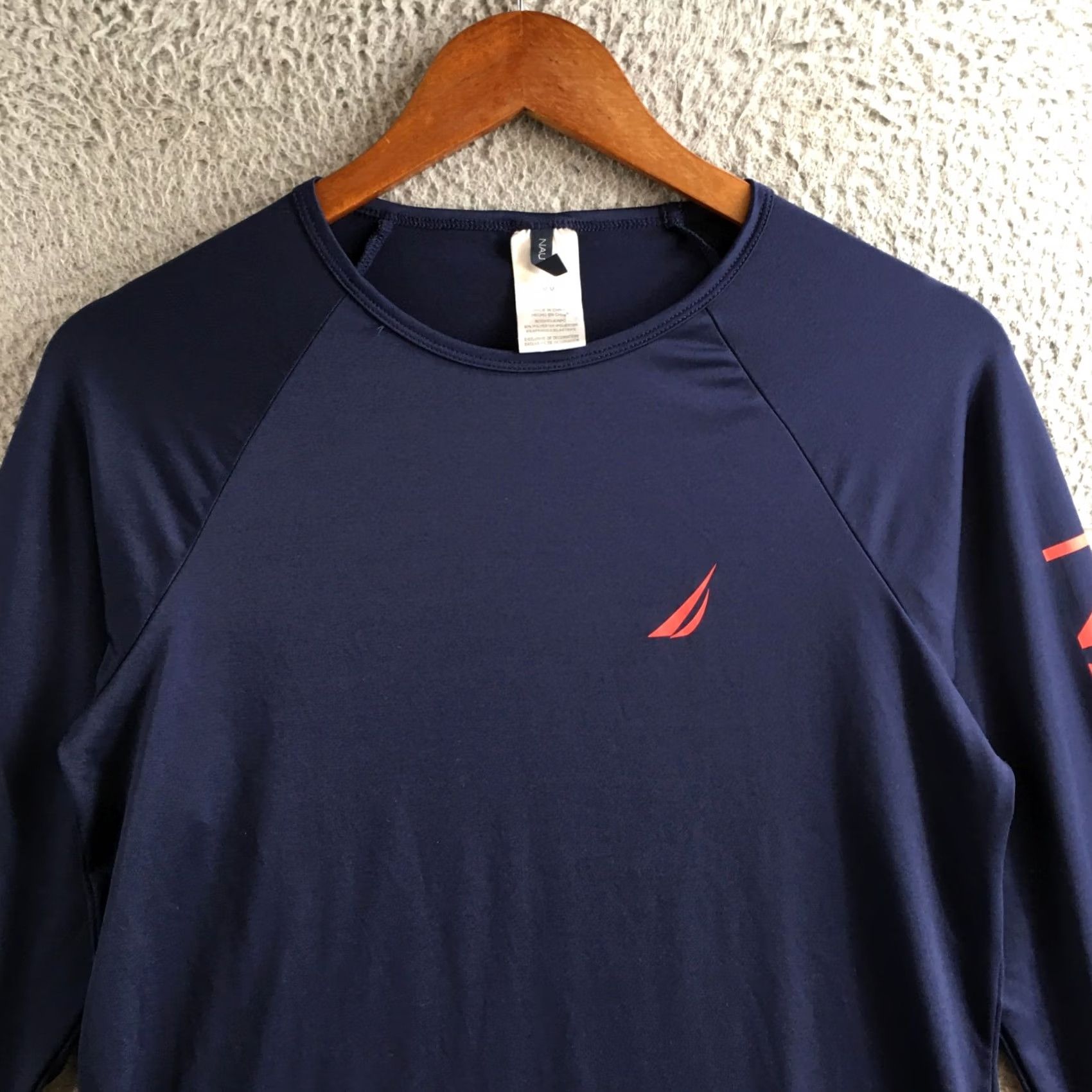 Nautica Nautica Rash Guard Swim Shirt Womens Medium Blue Crew Neck Pullover Long Sleeve Swimsuit Top Size M / US 6-8 / IT 42-44 - 2 Thumbnail