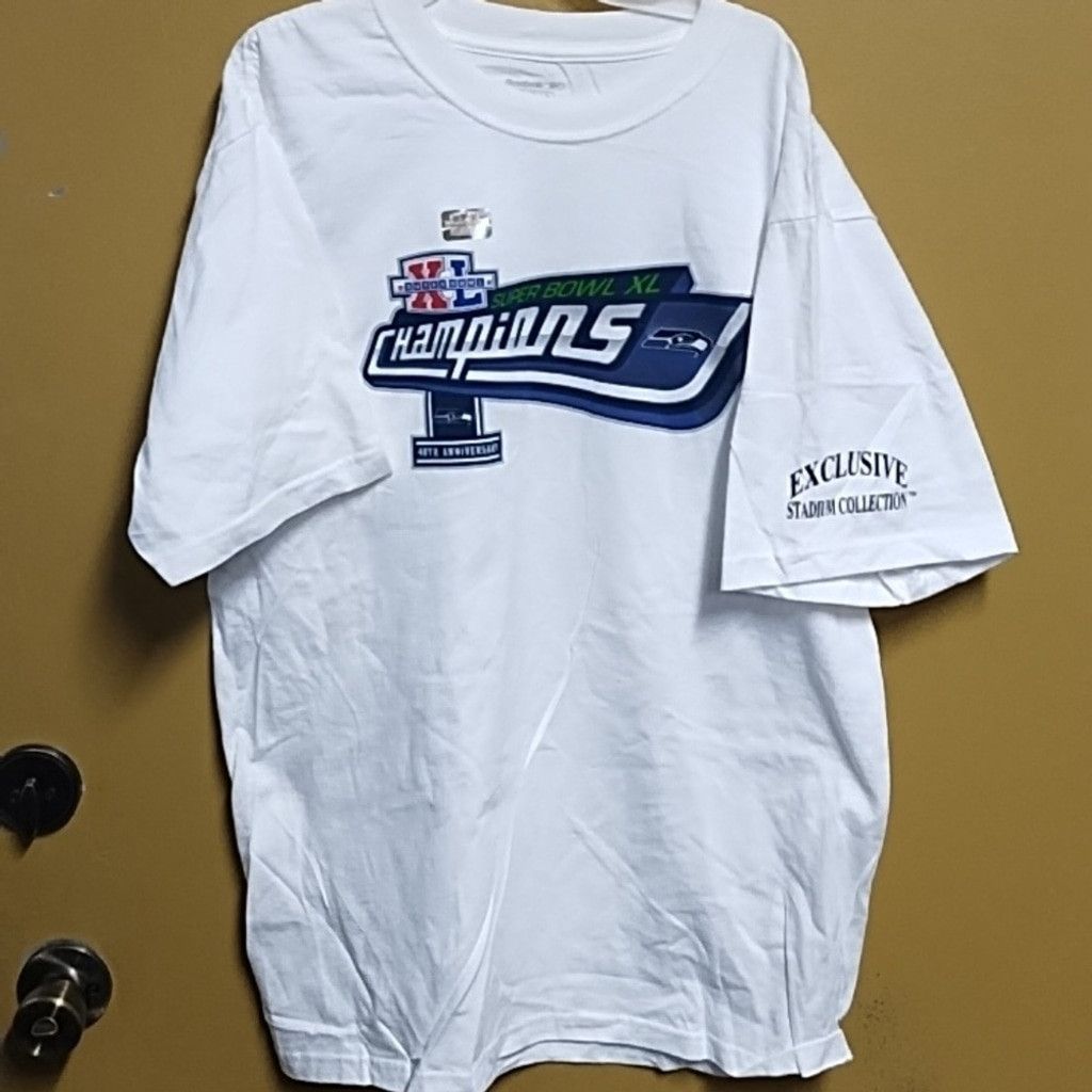 Reebok Super bowl XL 40th anniversary champions Seahawks Size US M / EU 48-50 / 2 - 1 Thumbnail