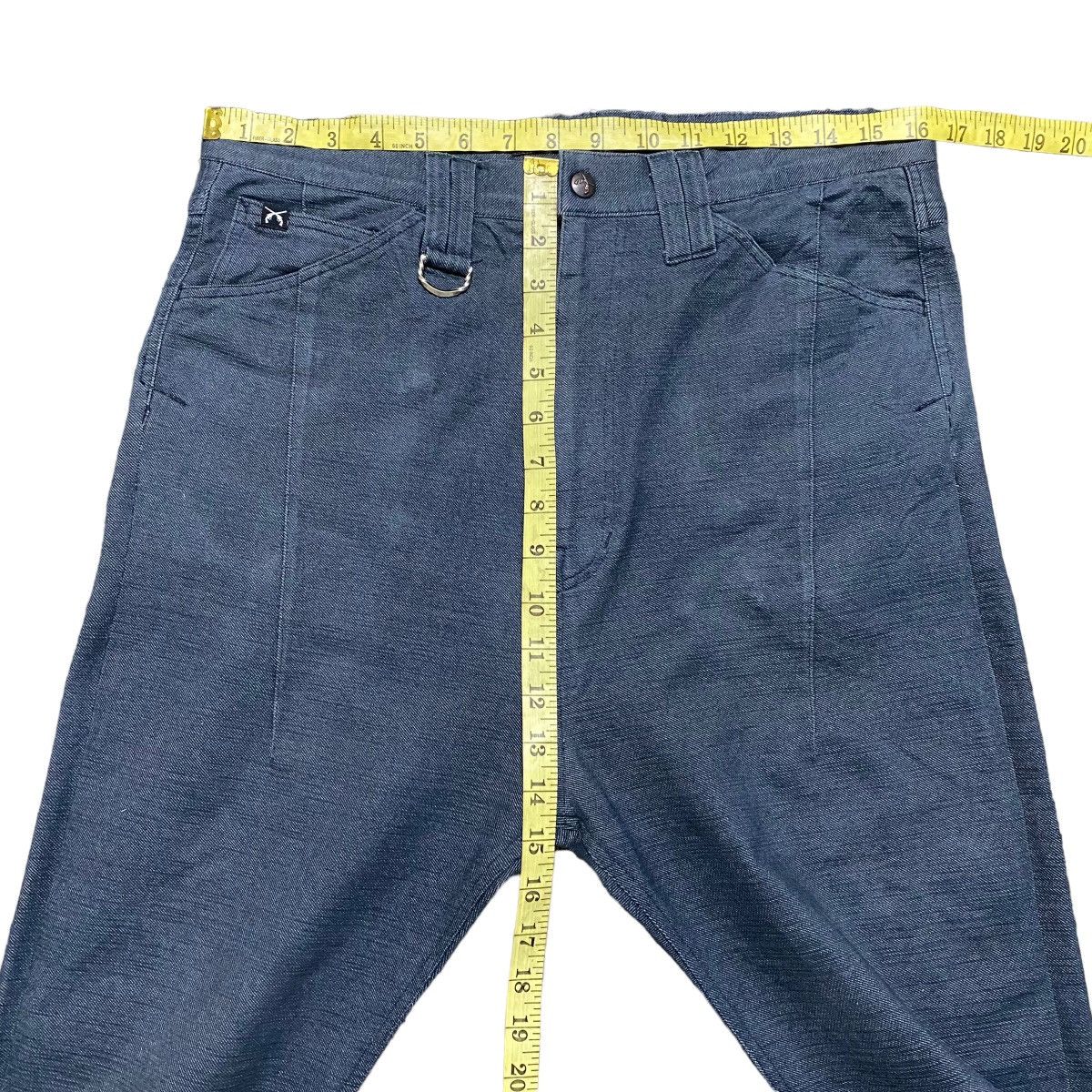 roarguns Sample🔥 Roarguns Denim Drop Crotch Pants Stretch Size US 33 - 18 Thumbnail