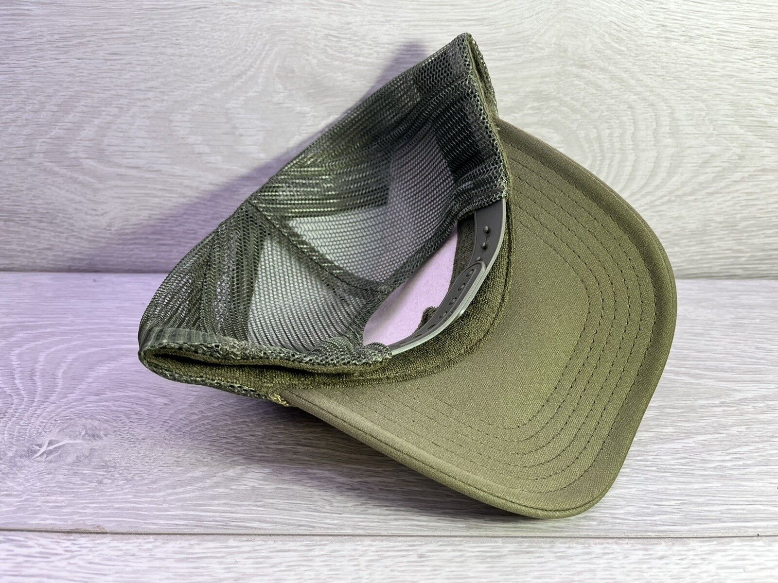 Vintage LA ARMY GREEN HIGH CROWN TRUCKER SNAPBACK VINTAGE Size ONE SIZE - 2 Thumbnail