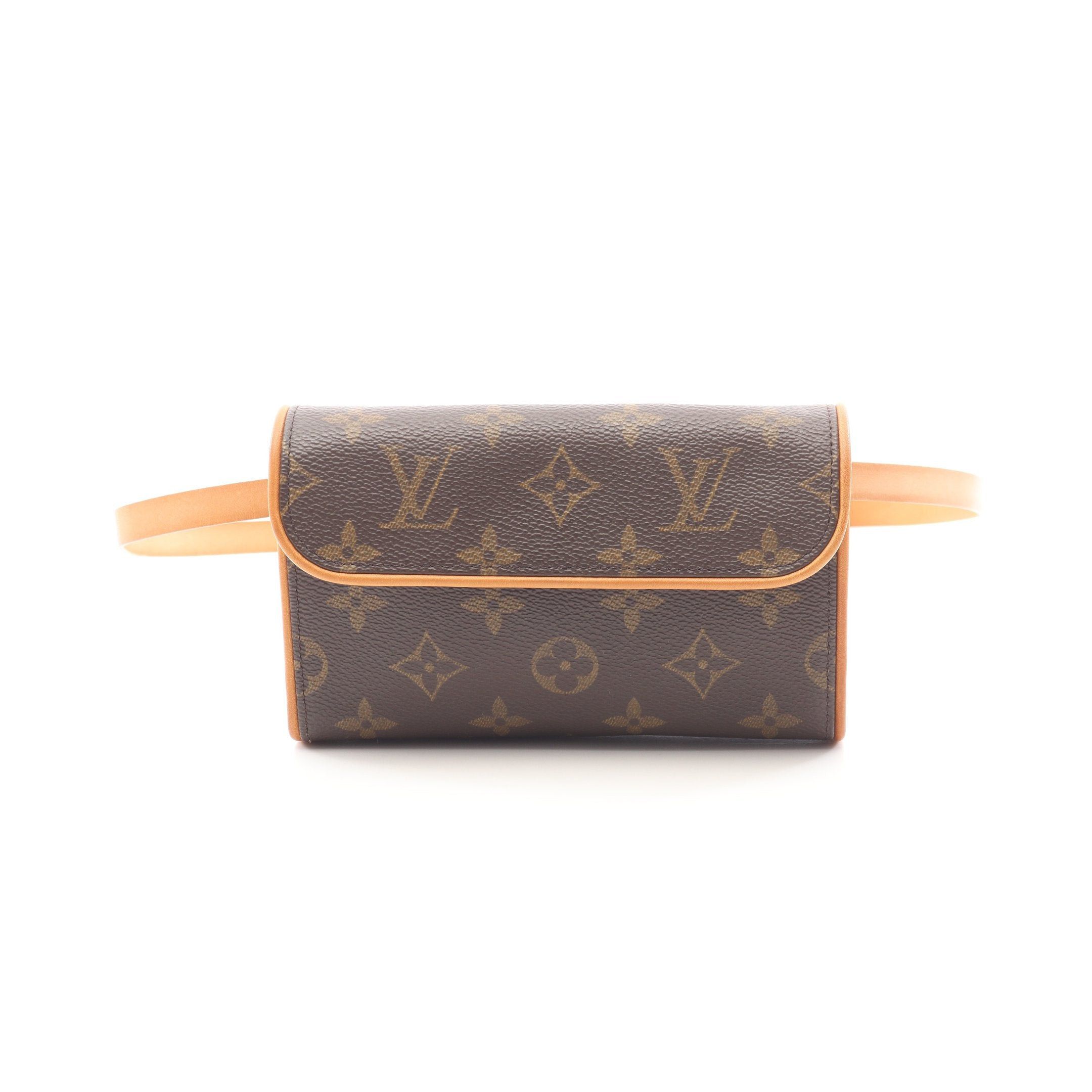 Louis Vuitton Louis Vuitton Pochette Florentine Monogram Body Bag Waist Leather Brown With Button Pressure (S) Size ONE SIZE - 1 Thumbnail