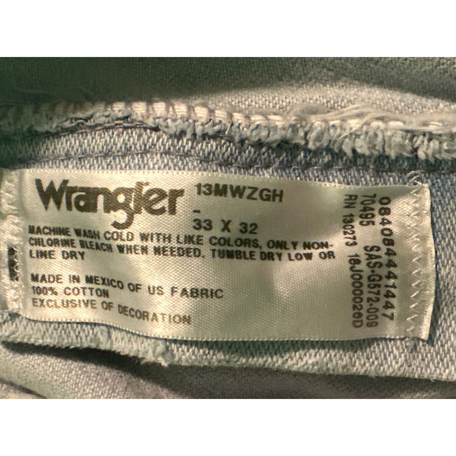 Wrangler Wrangler 1990's Cowboy Cut 100% Cotton Jeans size 33 Size US 33 - 3 Thumbnail