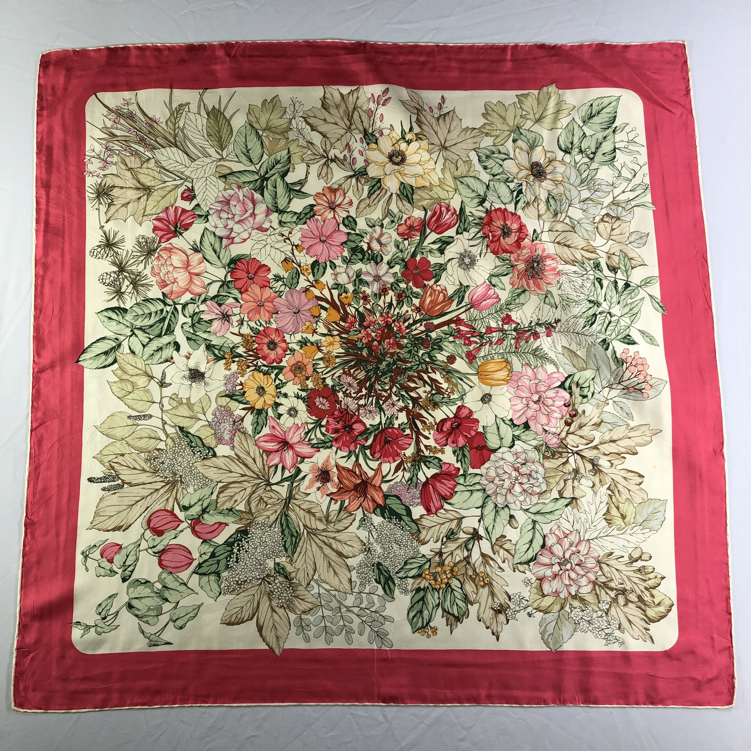Lancel × Vintage Vintage Lancel Silk Scarf Size ONE SIZE - 2 Thumbnail
