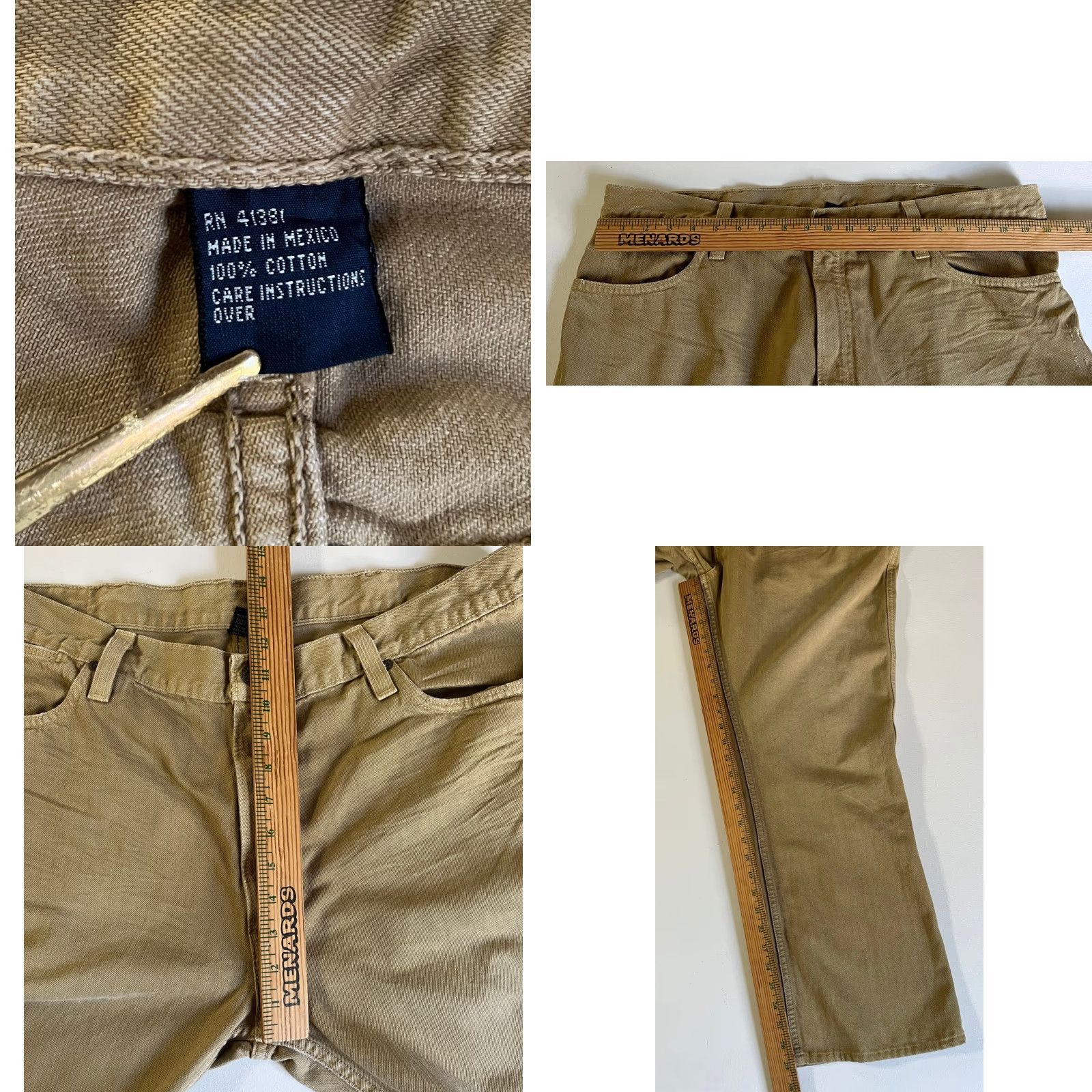 Polo Ralph Lauren Polo Ralph Lauren Jeans Bootcut Men's Khaki 40x30 5-Pocket Denim Vintage USA 100% Cotton Shirt Category: Jeans Size US L / EU 52-54 / 3 - 10 Thumbnail