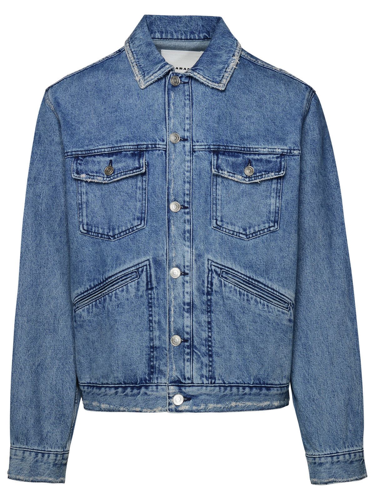 image of Isabel Marant 'jango' Blue Cotton Jacket, Men's (Size Medium)