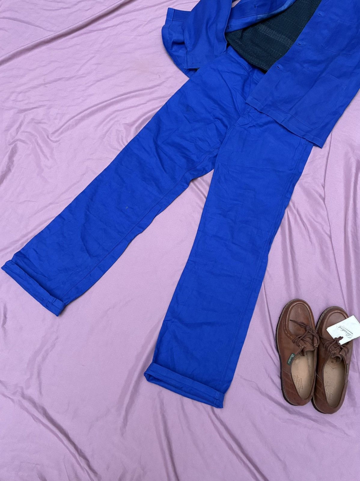 Other MADE IN FRANCE GENUINE BLUE CHORE PANTS Size US 34 / EU 50 - 3 Thumbnail