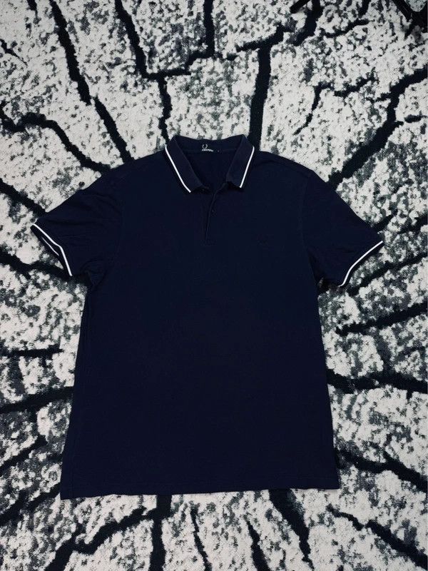 Fred Perry Fred Perry navy blue polo shirt with logo L Size US L / EU 52-54 / 3 - 1 Thumbnail