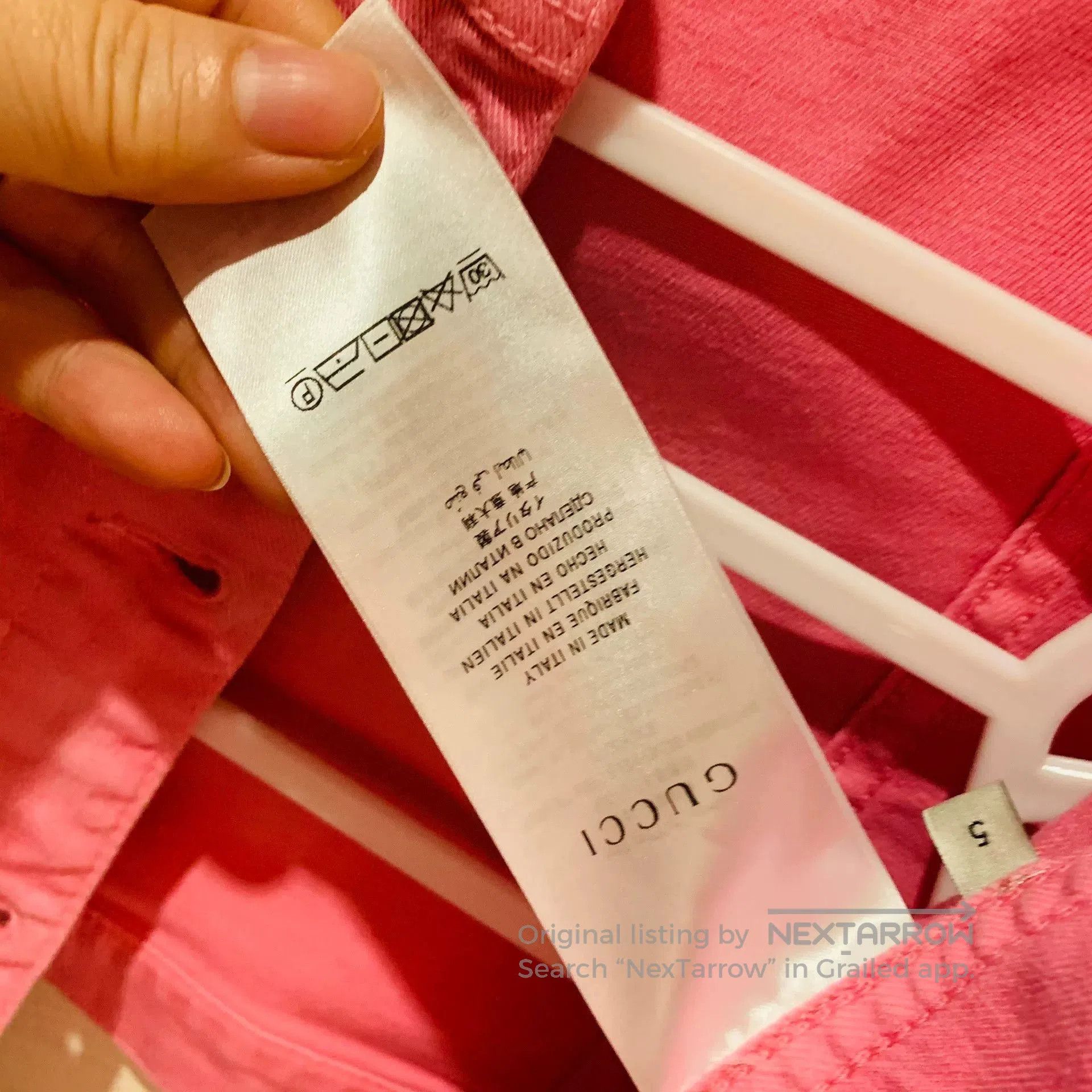 Gucci Gucci Pink Denim Jacket Size 5. Size XXL / US 16-18 / IT 52-54 - 6 Thumbnail