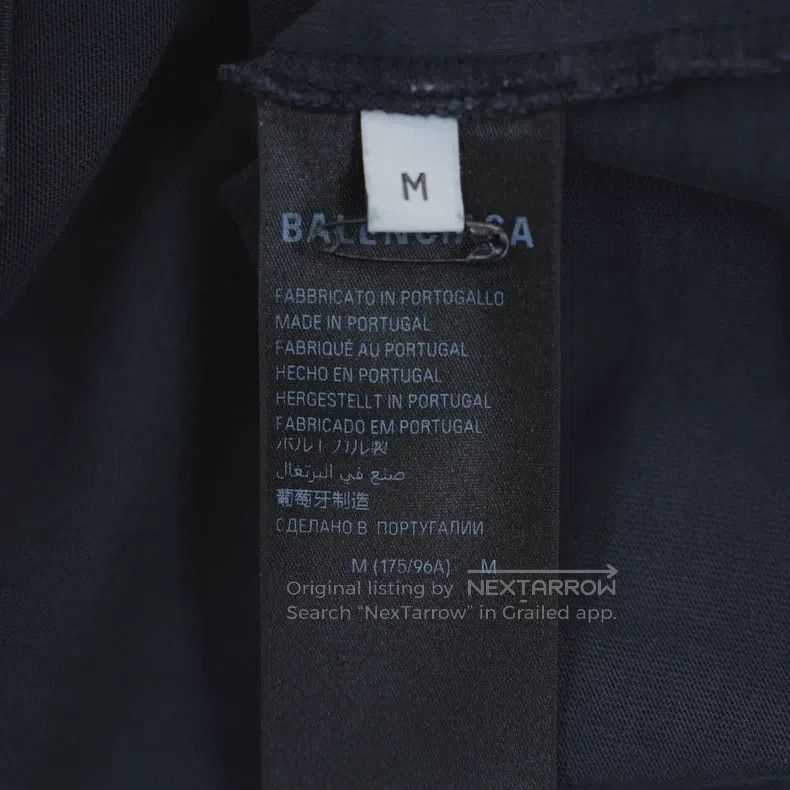Balenciaga Balenciaga Logo Printed Round Neck Short Sleeve Size US M / EU 48-50 / 2 - 5 Thumbnail