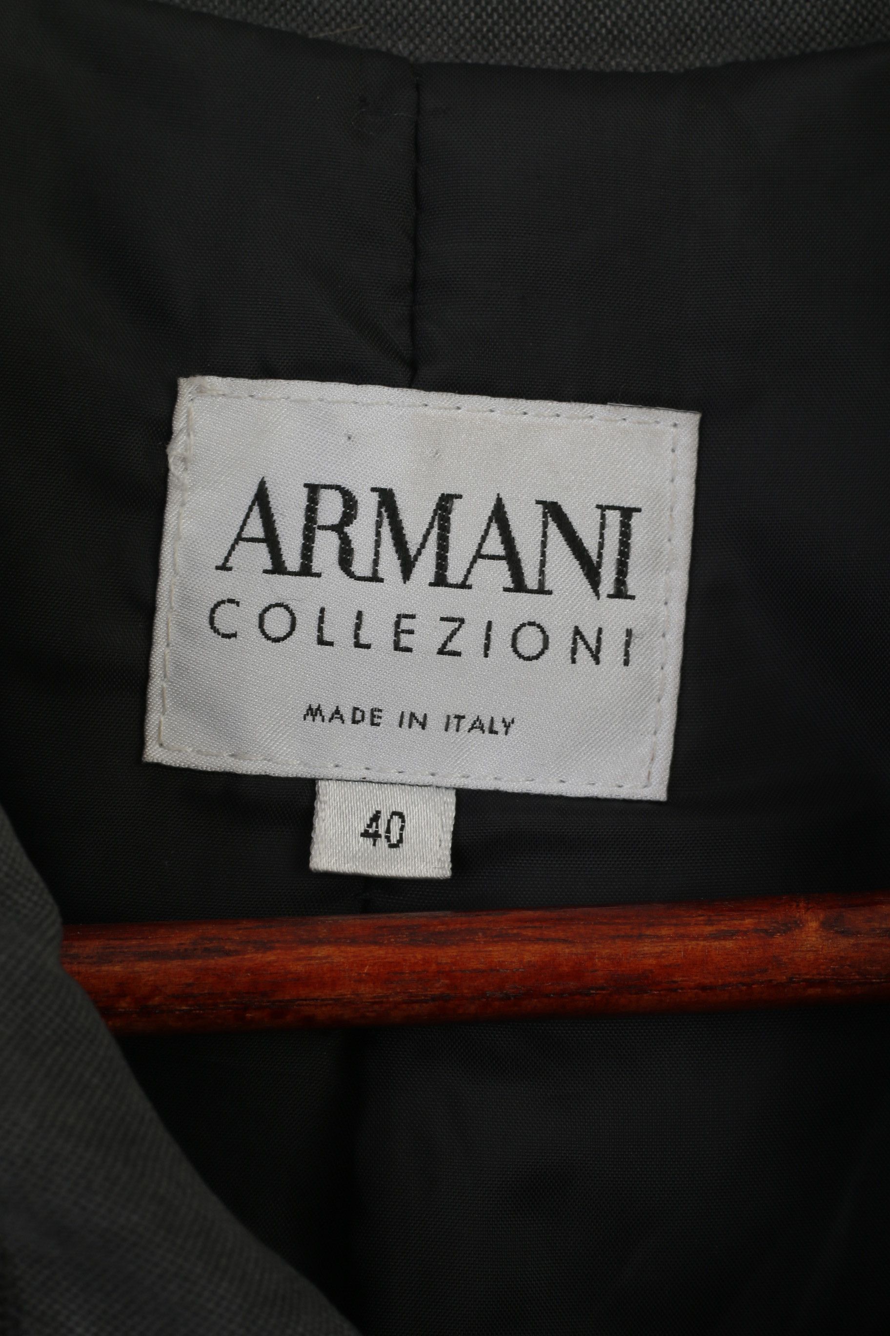 Armani × Vintage Armani Collezioni Women 40 M Coat Gray Vintage 8664 Size M / US 6-8 / IT 42-44 - 4 Thumbnail